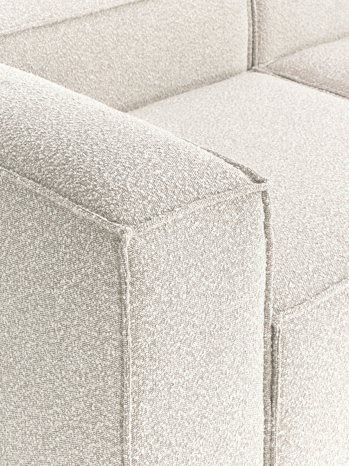 Lennon Bouclé Modular Corner Sofa (3-seater)