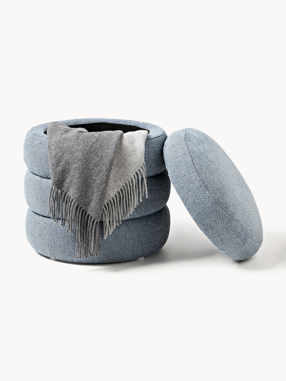 Alto Upholstered Stool with Storage Space