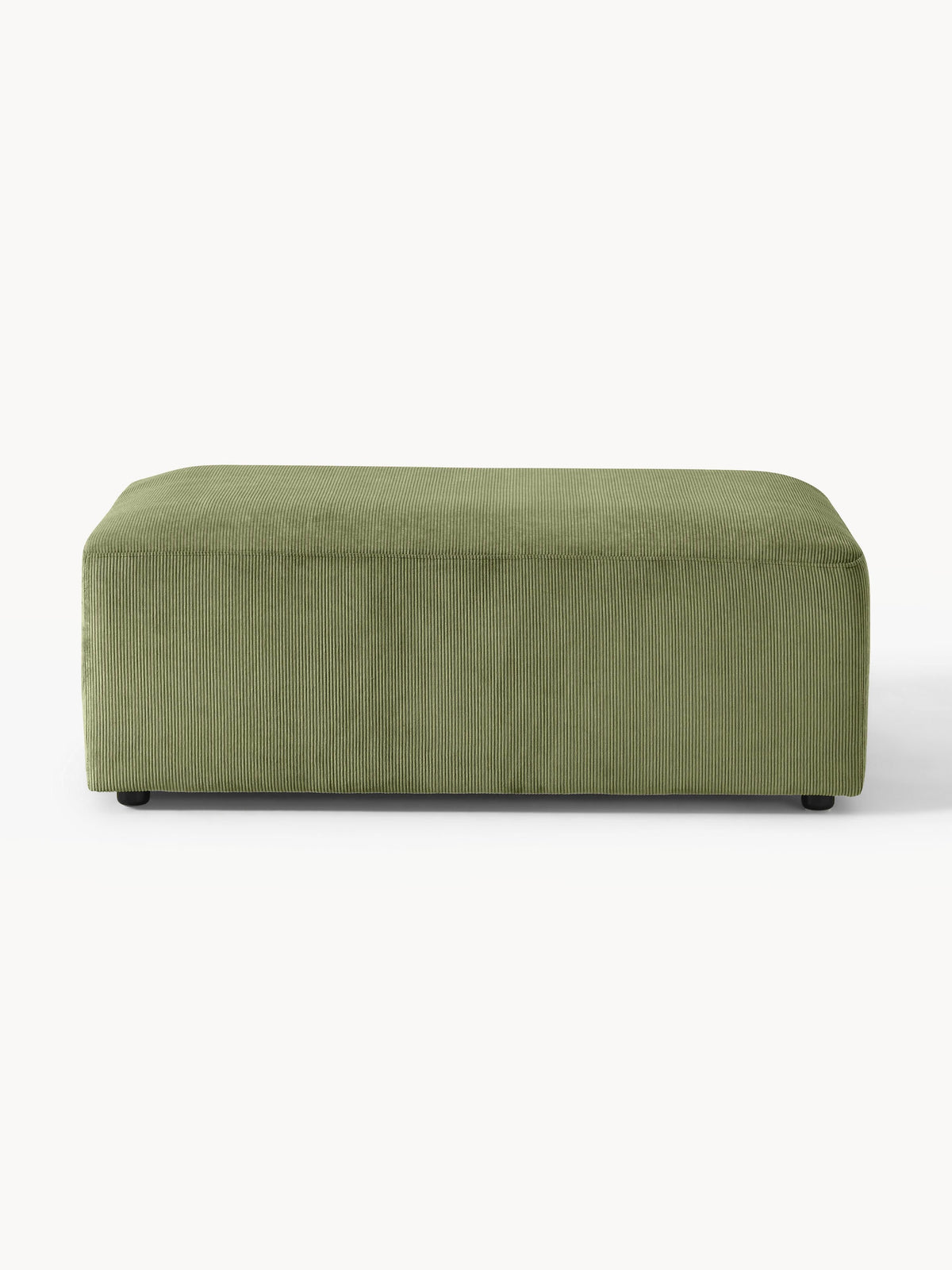 Melva Corduroy XL Ottoman, W 116 x D 72 cm