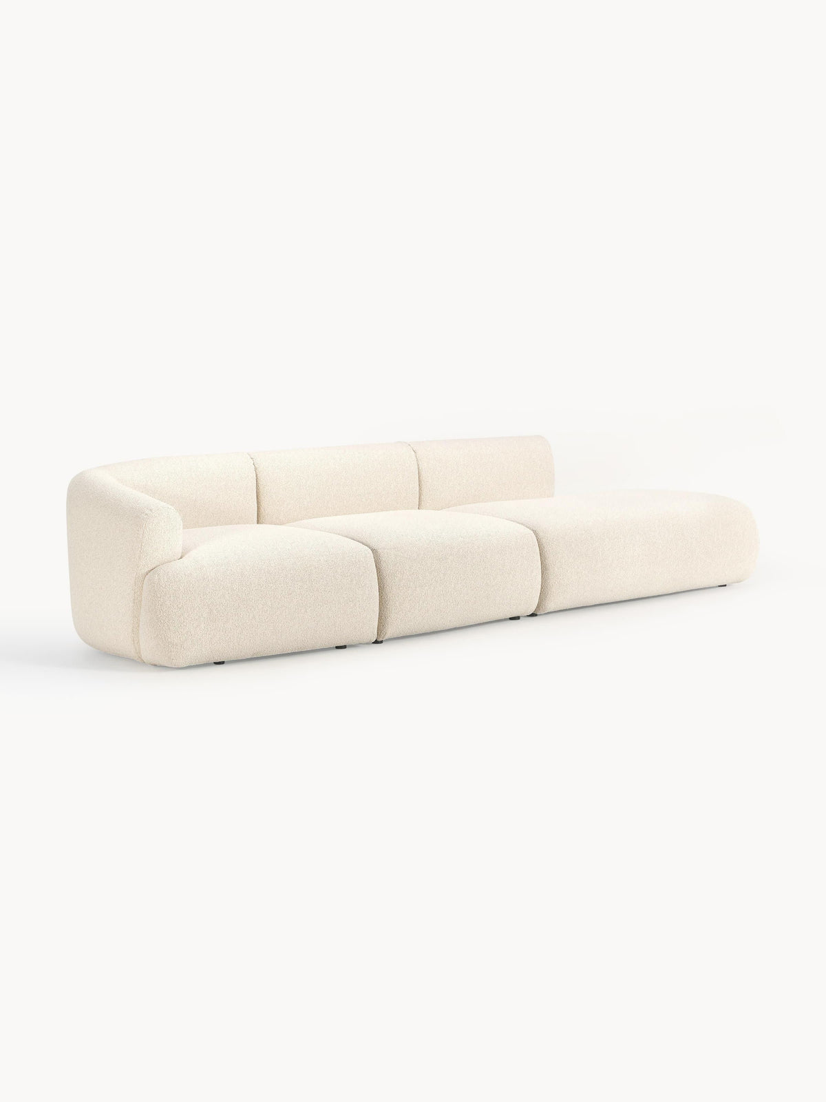 Sofia Modular Bouclé Chaise (4-seater)