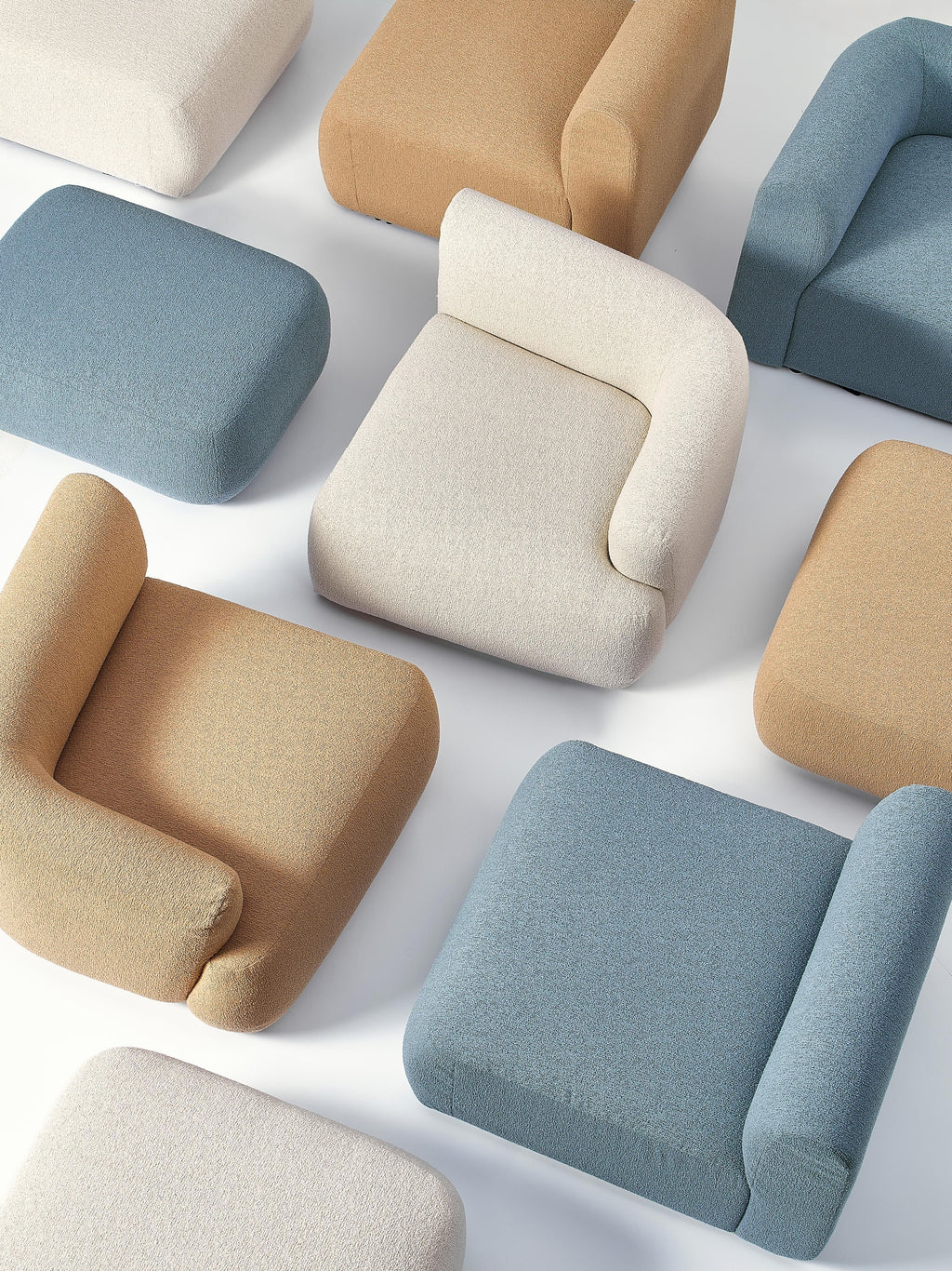 Sofia Round Bouclé Corner Module
