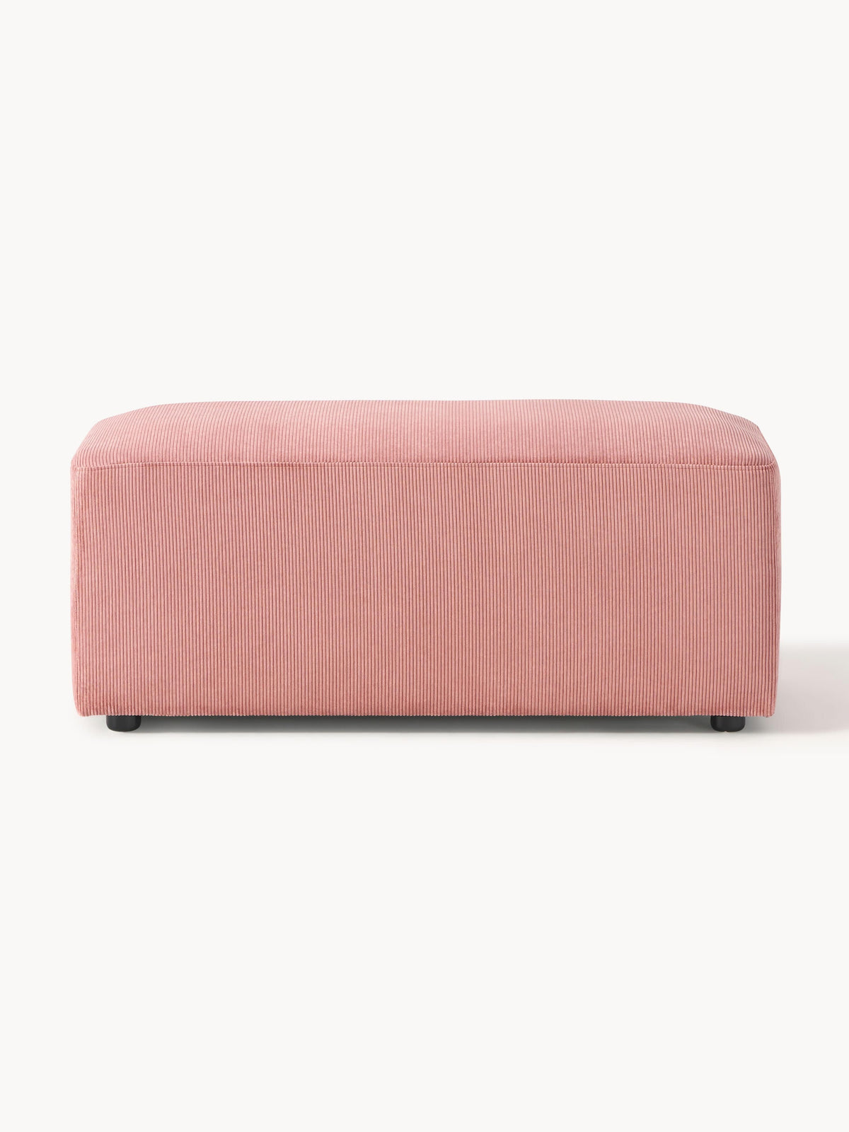 Melva Corduroy Ottoman, W 99 x D 42 cm