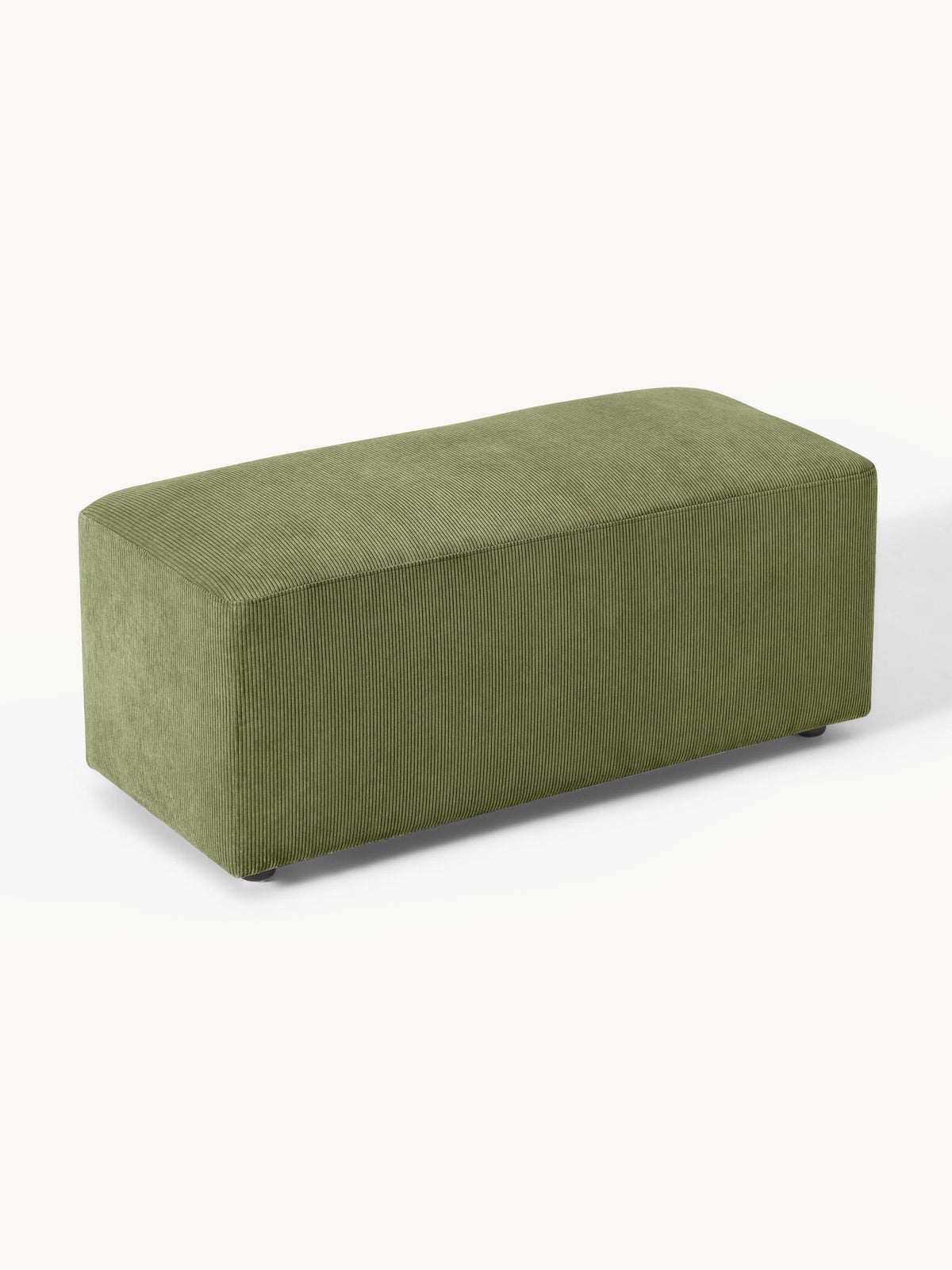 Melva Corduroy Ottoman, W 99 x D 42 cm