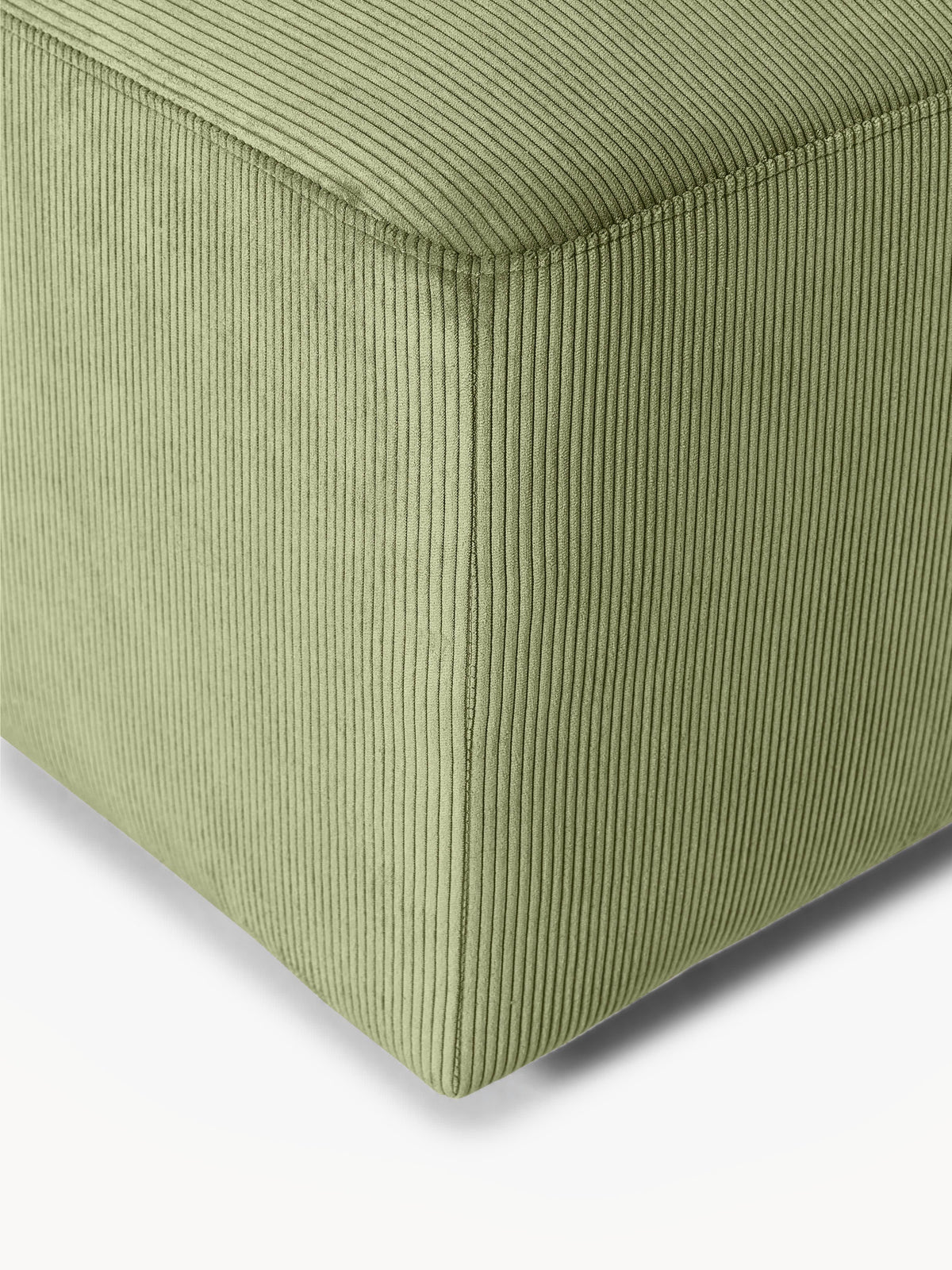 Melva XL Corduroy Ottoman, W 116 x D 42 cm