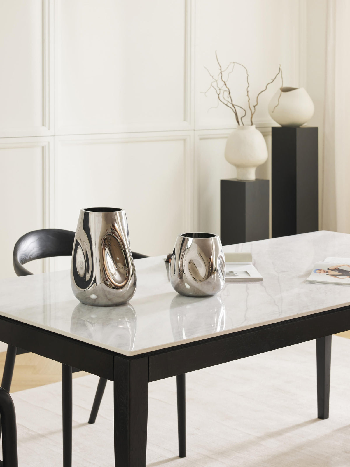 Jackson Marble Effect Dining Table, in various sizes