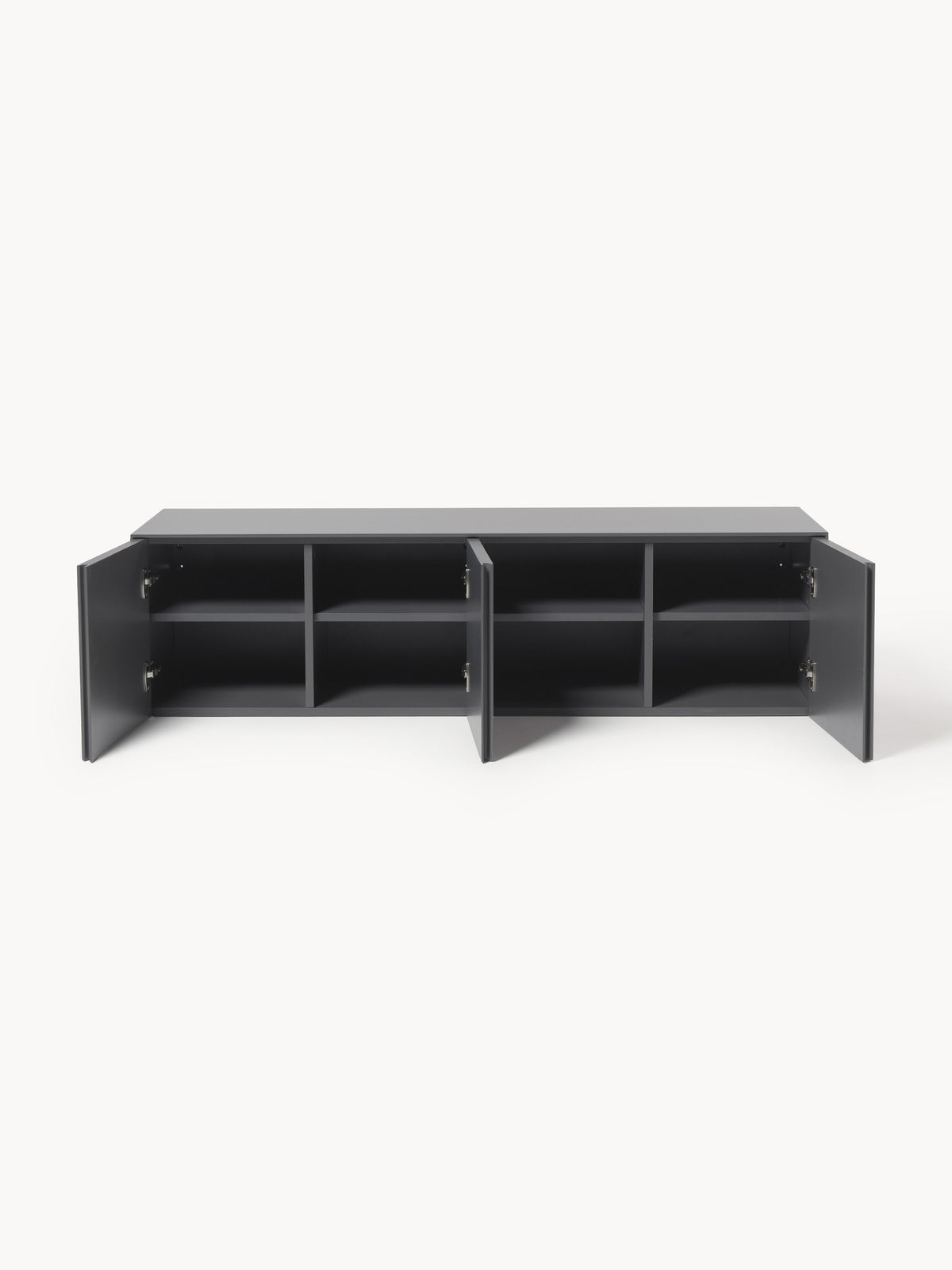 Shea Wall-Mounted Lowboard with Ribbed Front