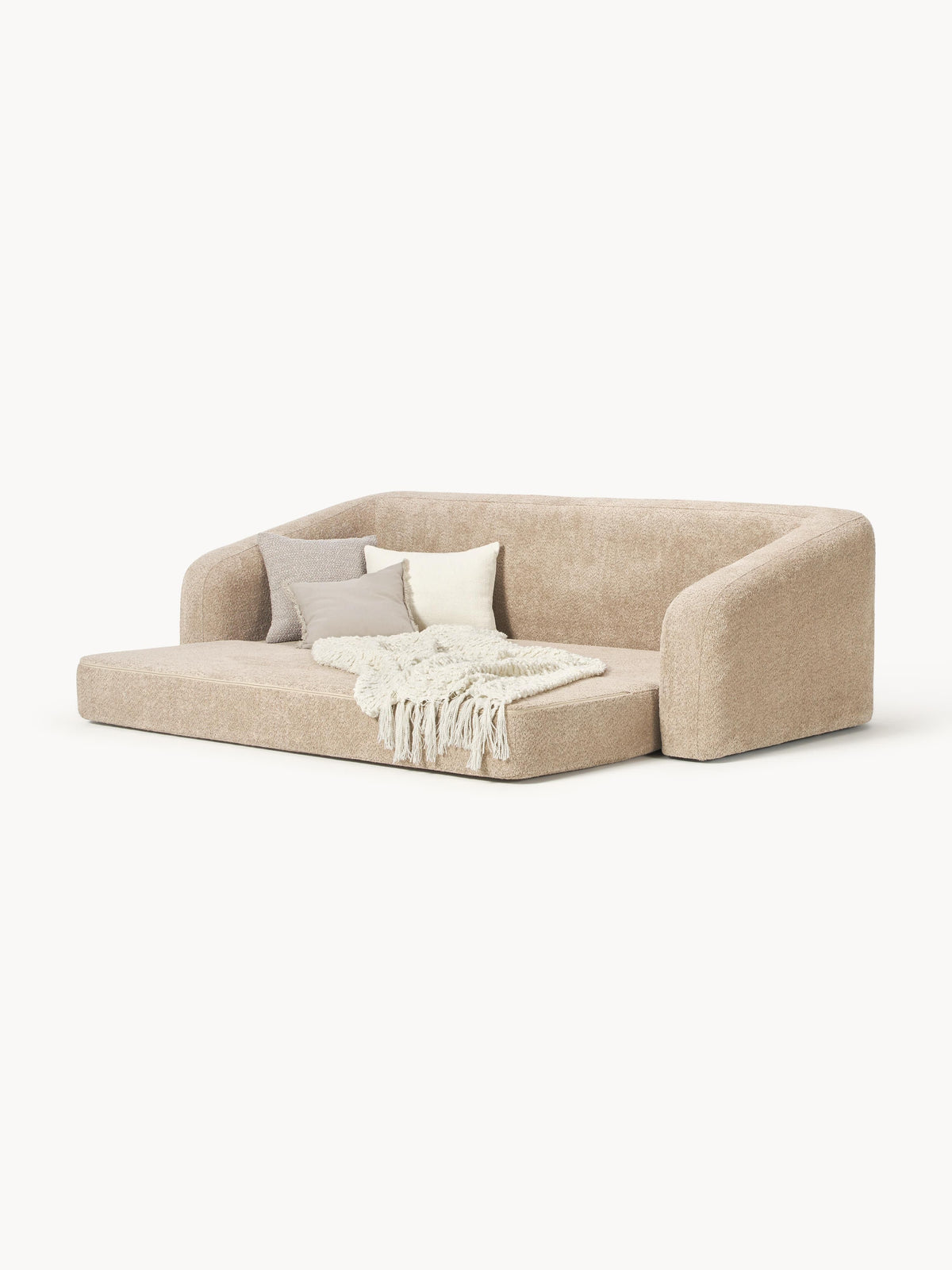 Eliot Teddy Bouclé Sofa Bed (3-seater)