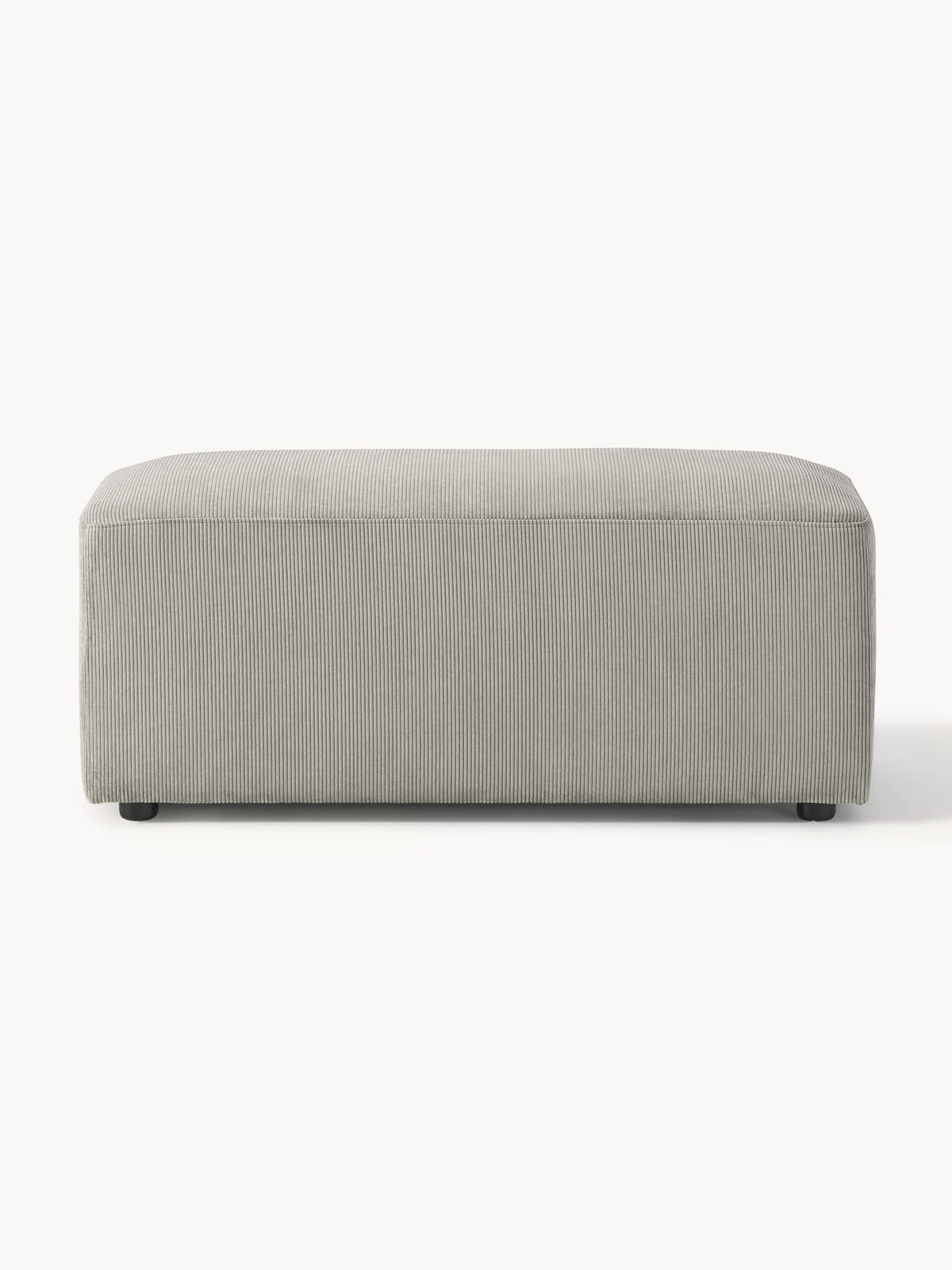 Melva Corduroy Ottoman, W 99 x D 42 cm