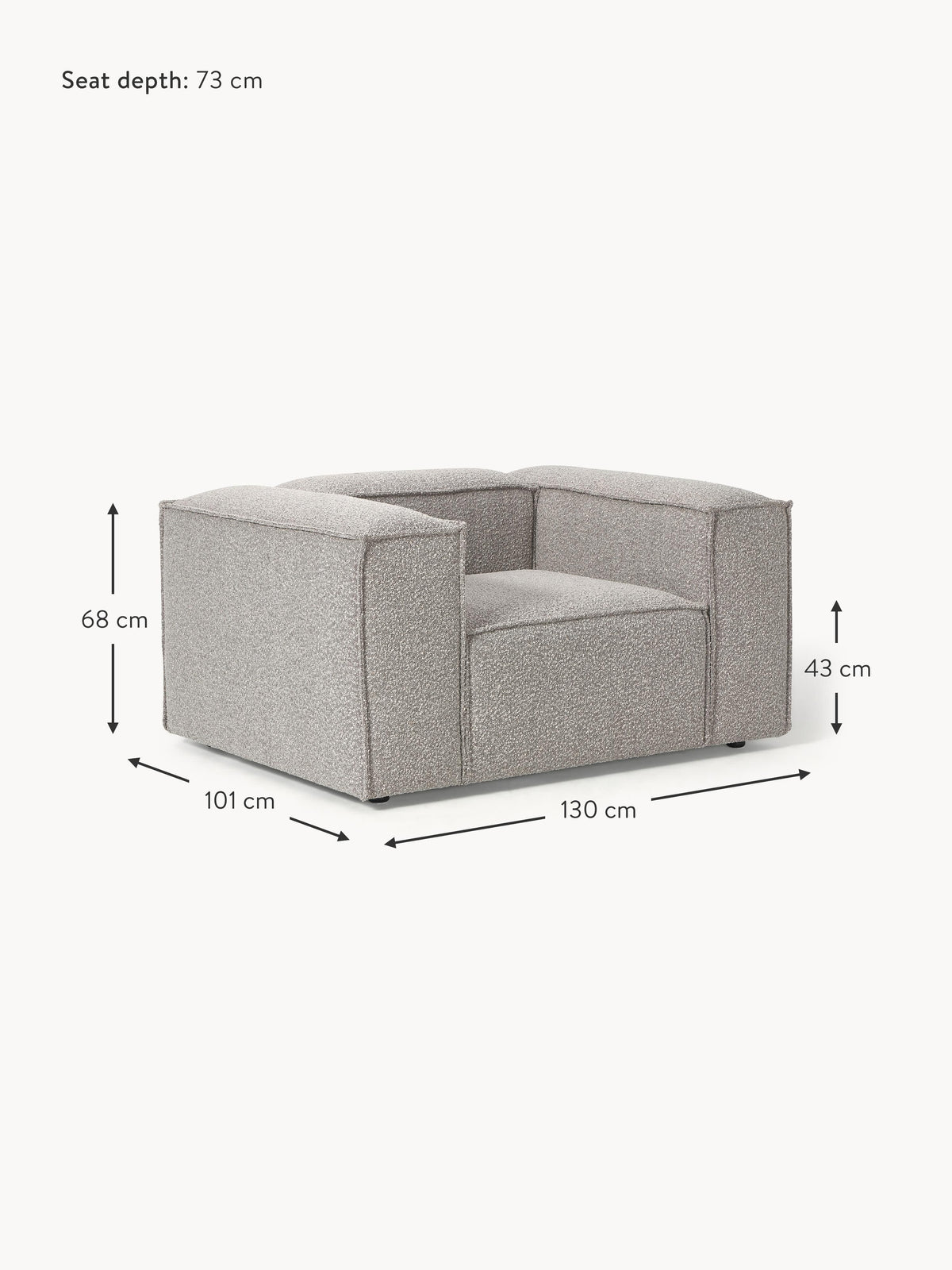 Lennon Bouclé Armchair