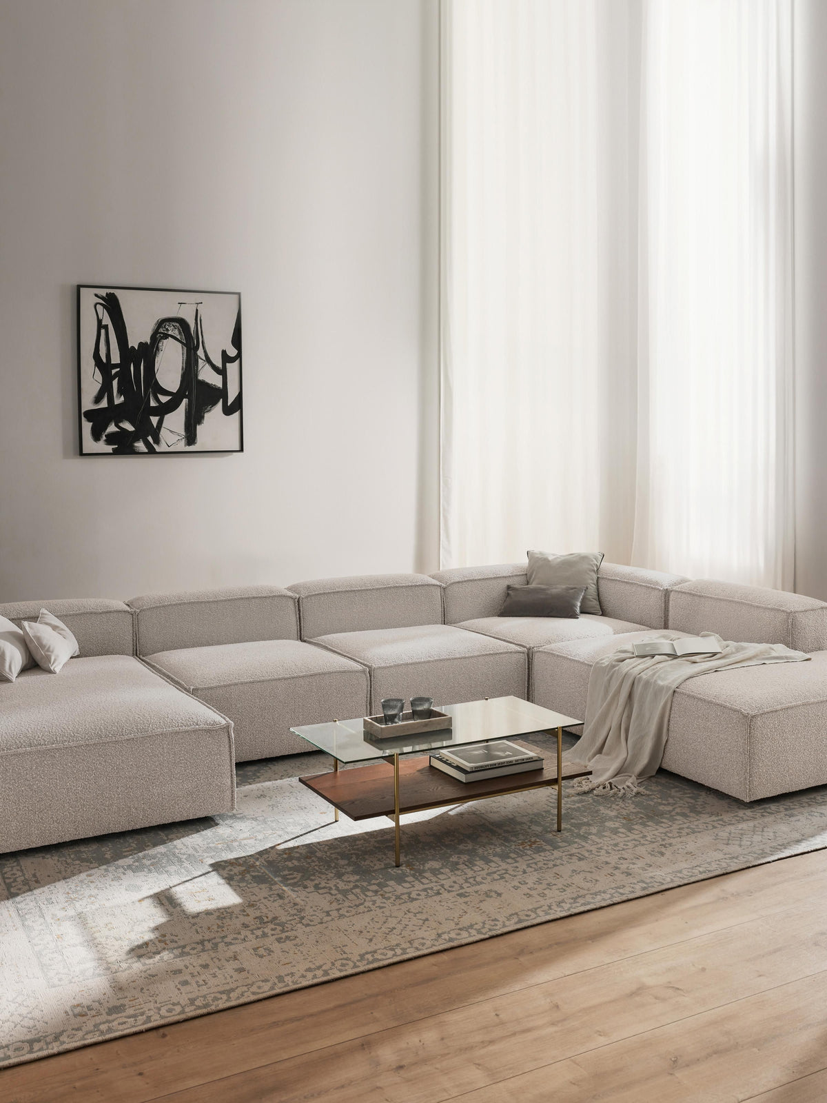 Lennon XL Bouclé Modular Sofa