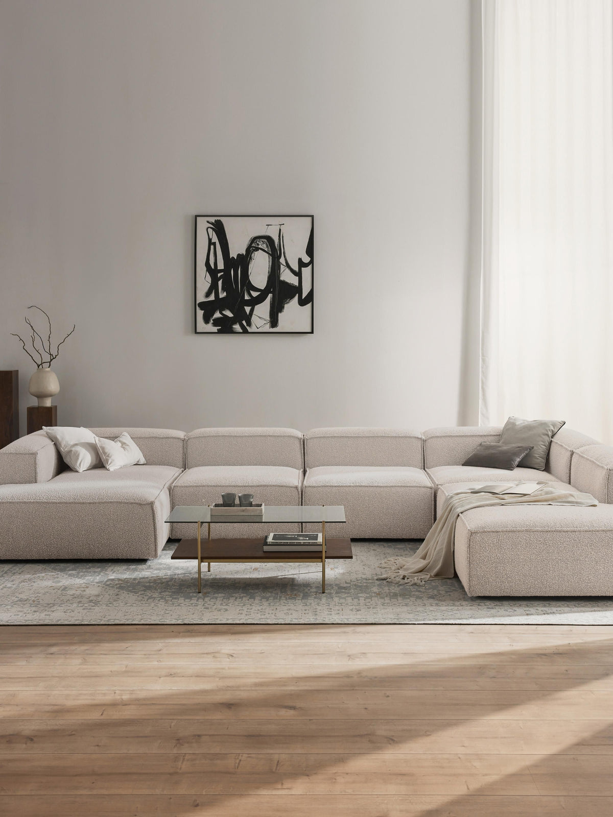 Lennon XL Bouclé Modular Sofa