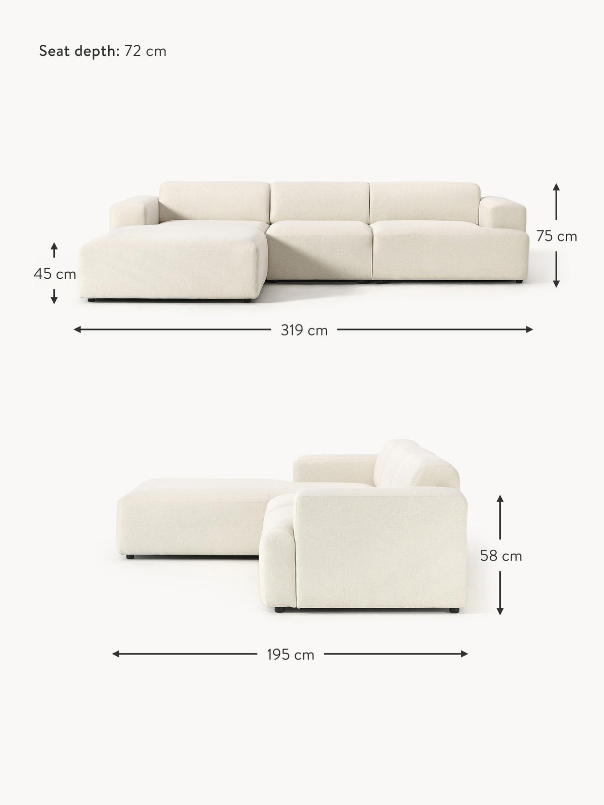 Melva Corner Sofa (4-seater)