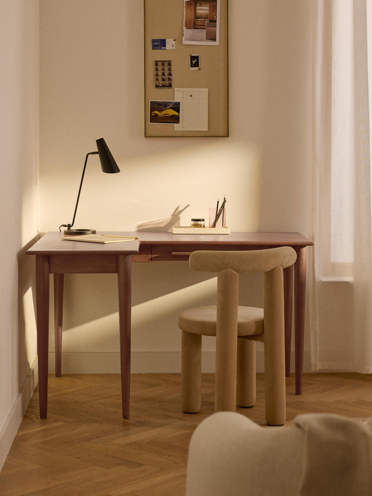 Paul Mango Wood Corner Desk