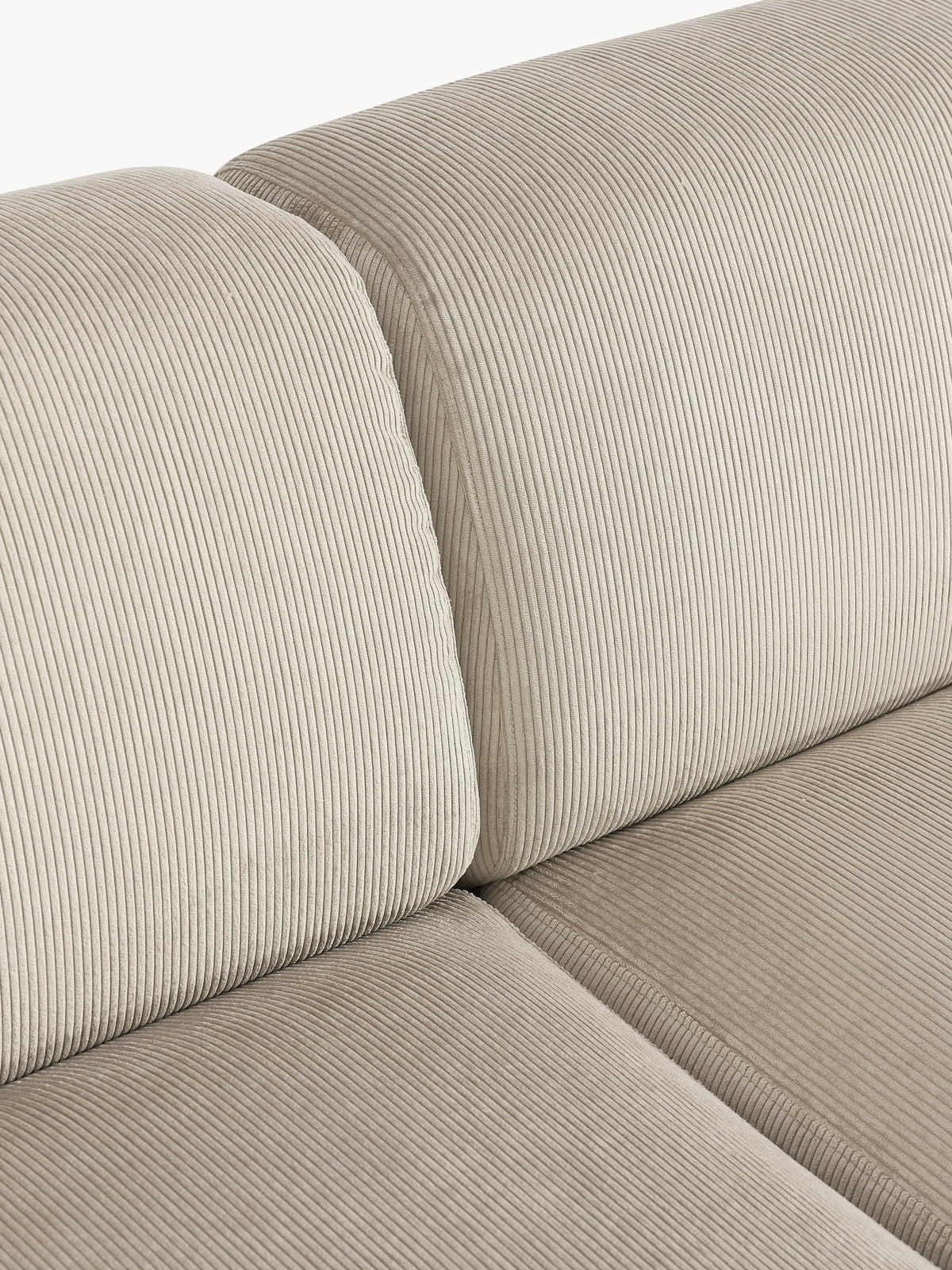Melva Large Corduroy Corner Sofa (4-seater)