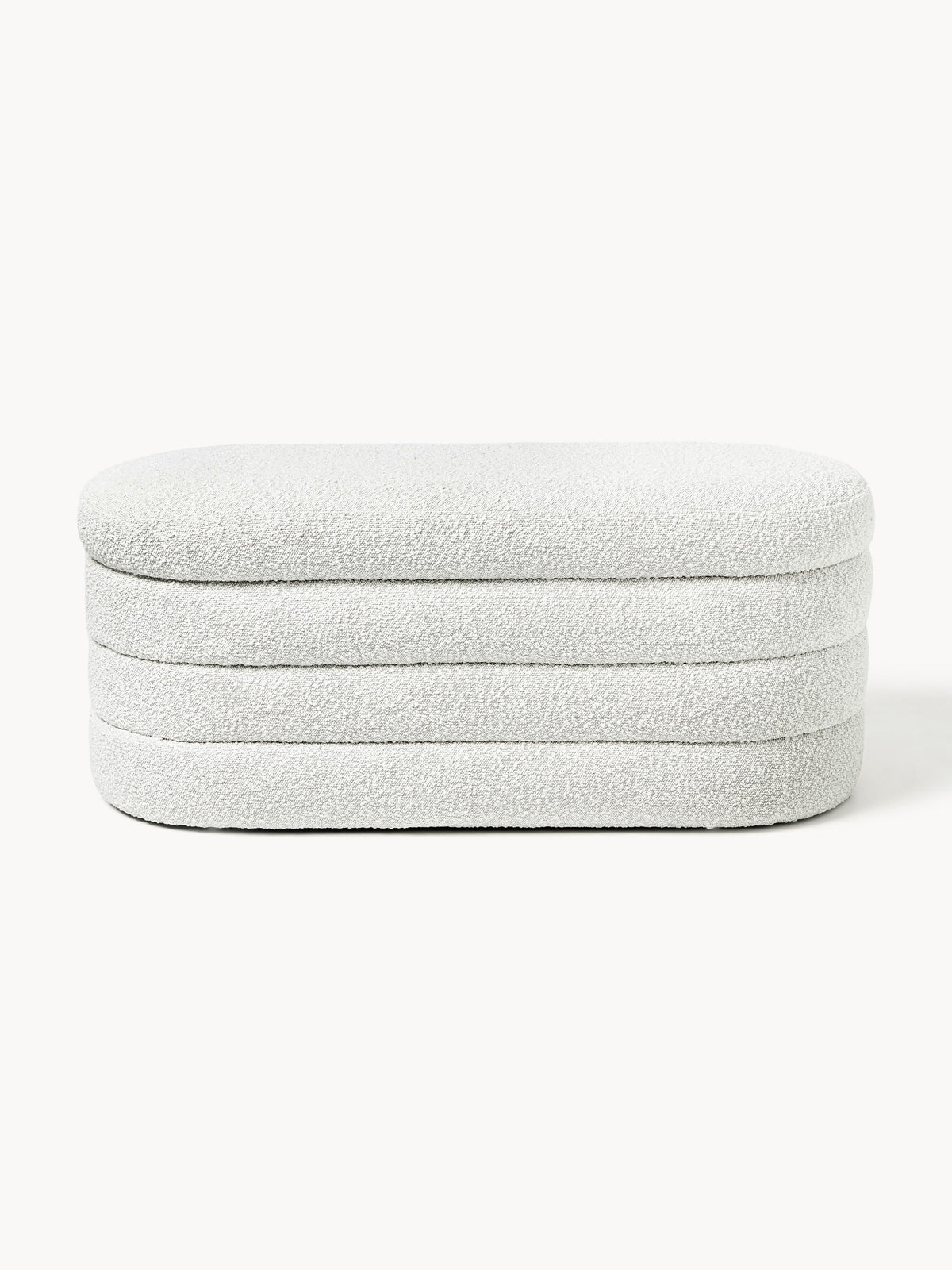 Alto Bouclé Upholstered Bench with Storage Space