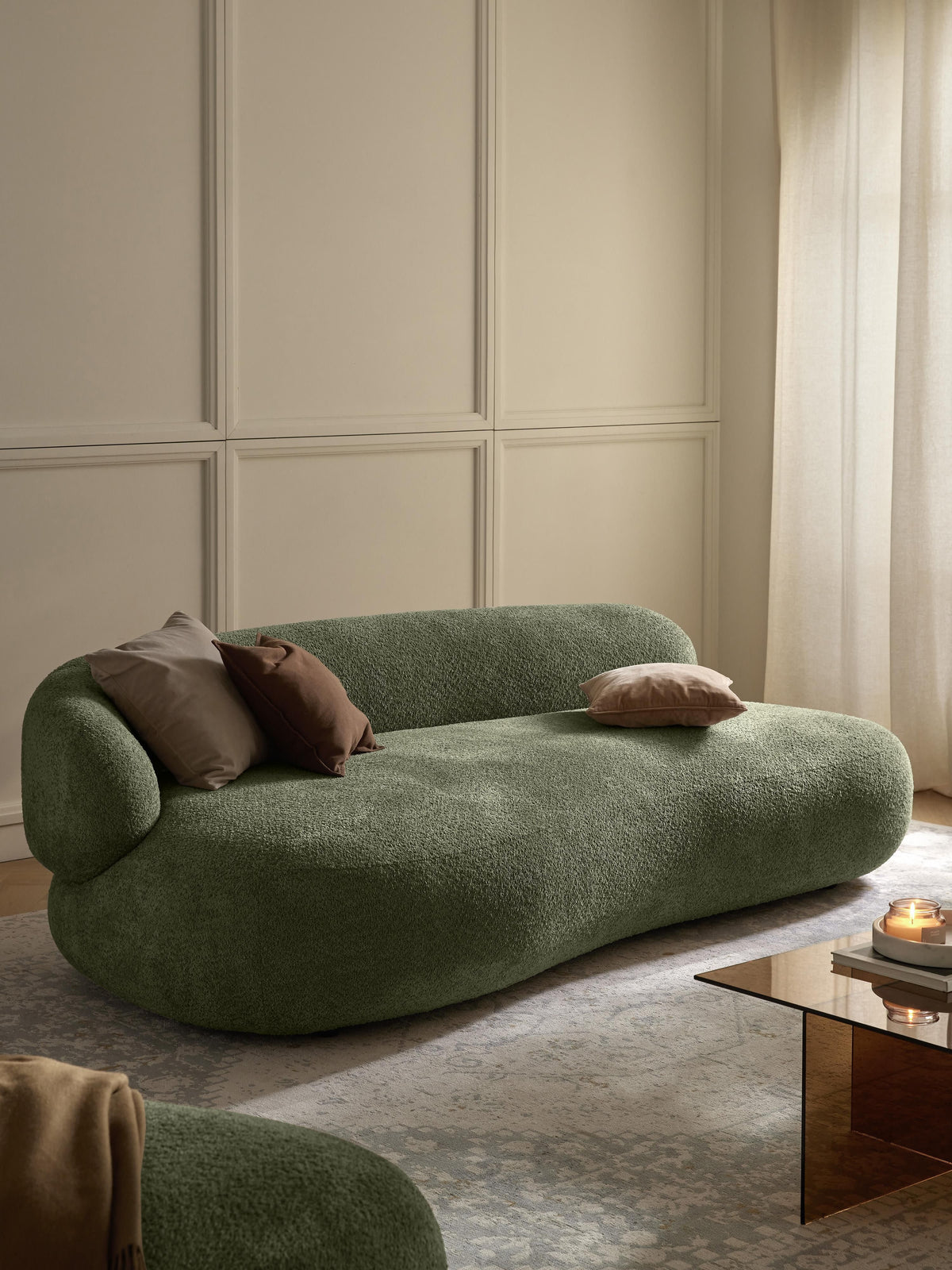 Alba Teddy Bouclé Sofa (3-seater)