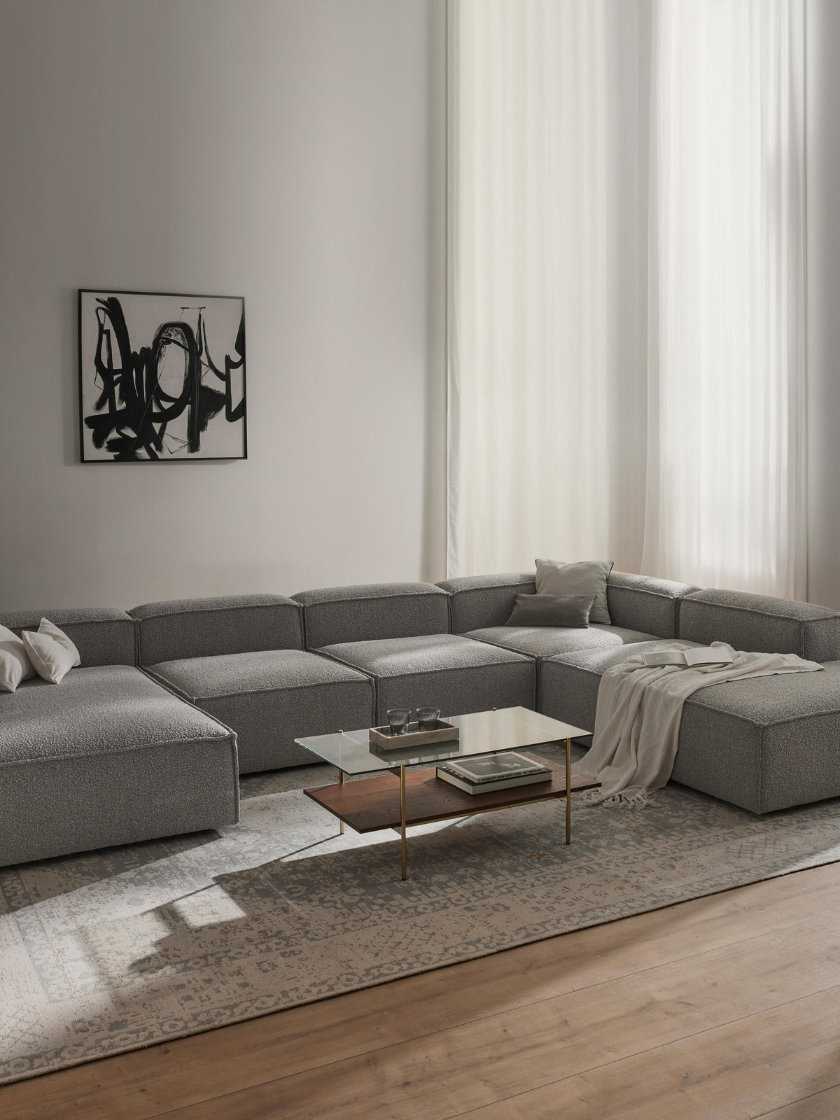 Lennon XL Bouclé Modular Sofa