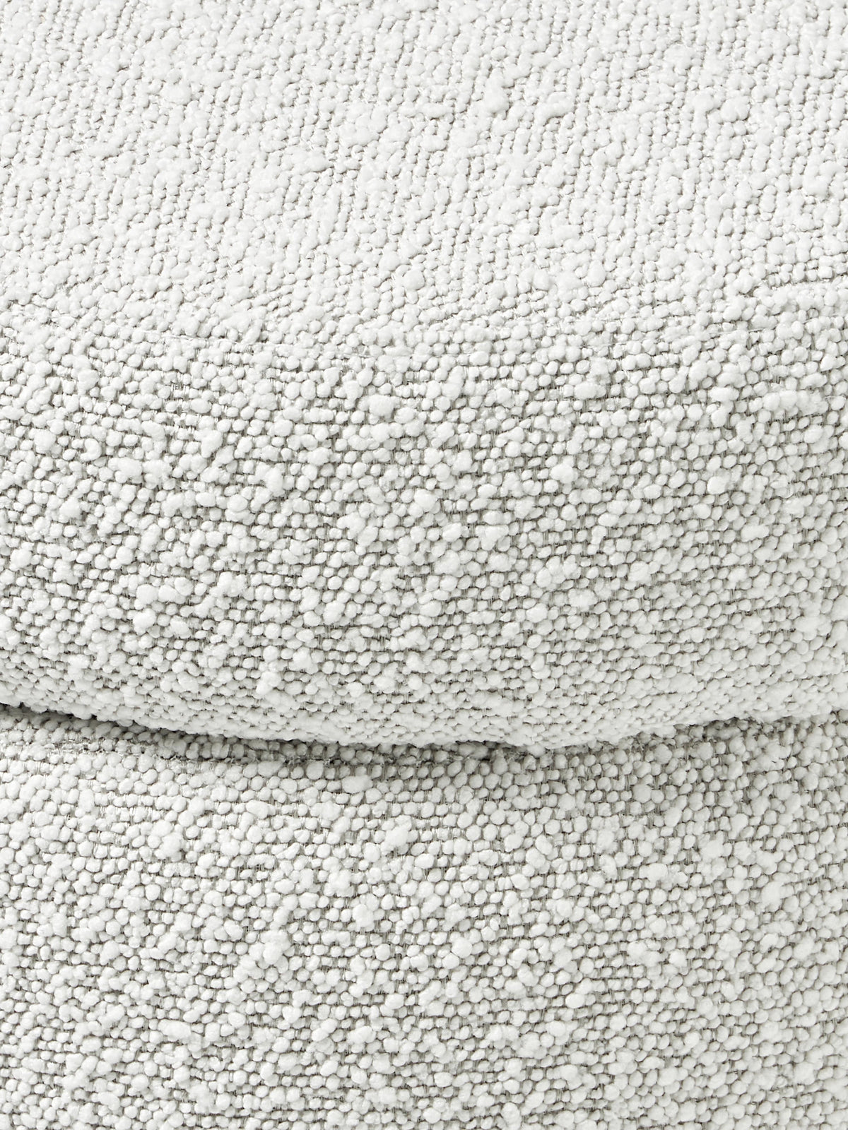 Alto Bouclé Upholstered Stool with Storage Space