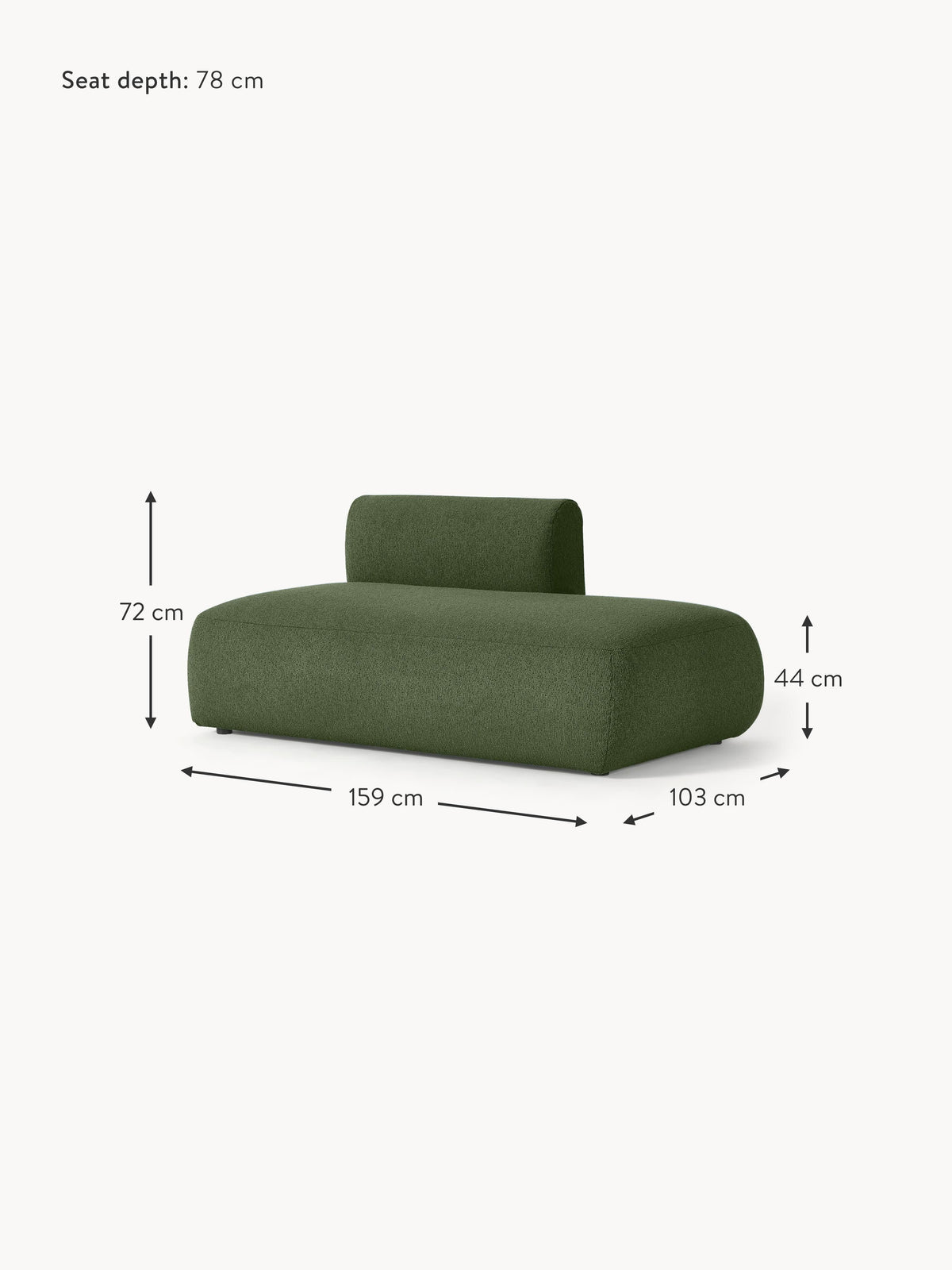 Sofia Bouclé Chaise Module