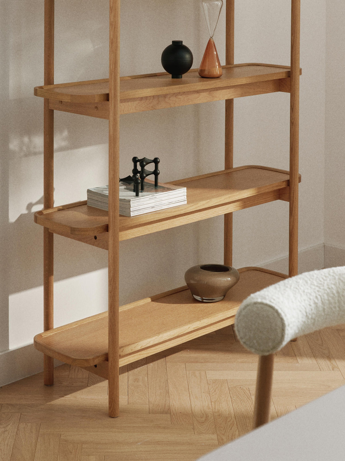 Libby Tall Wooden Shelving Unit