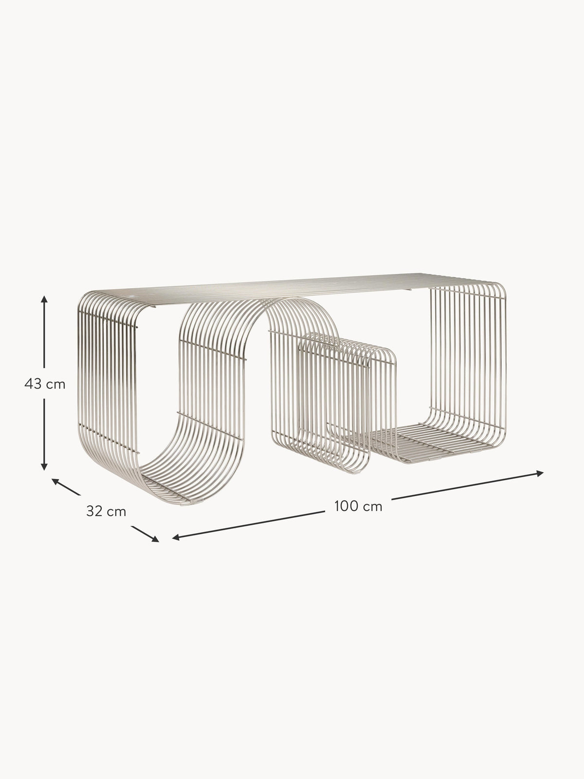 Curva Metal Bench