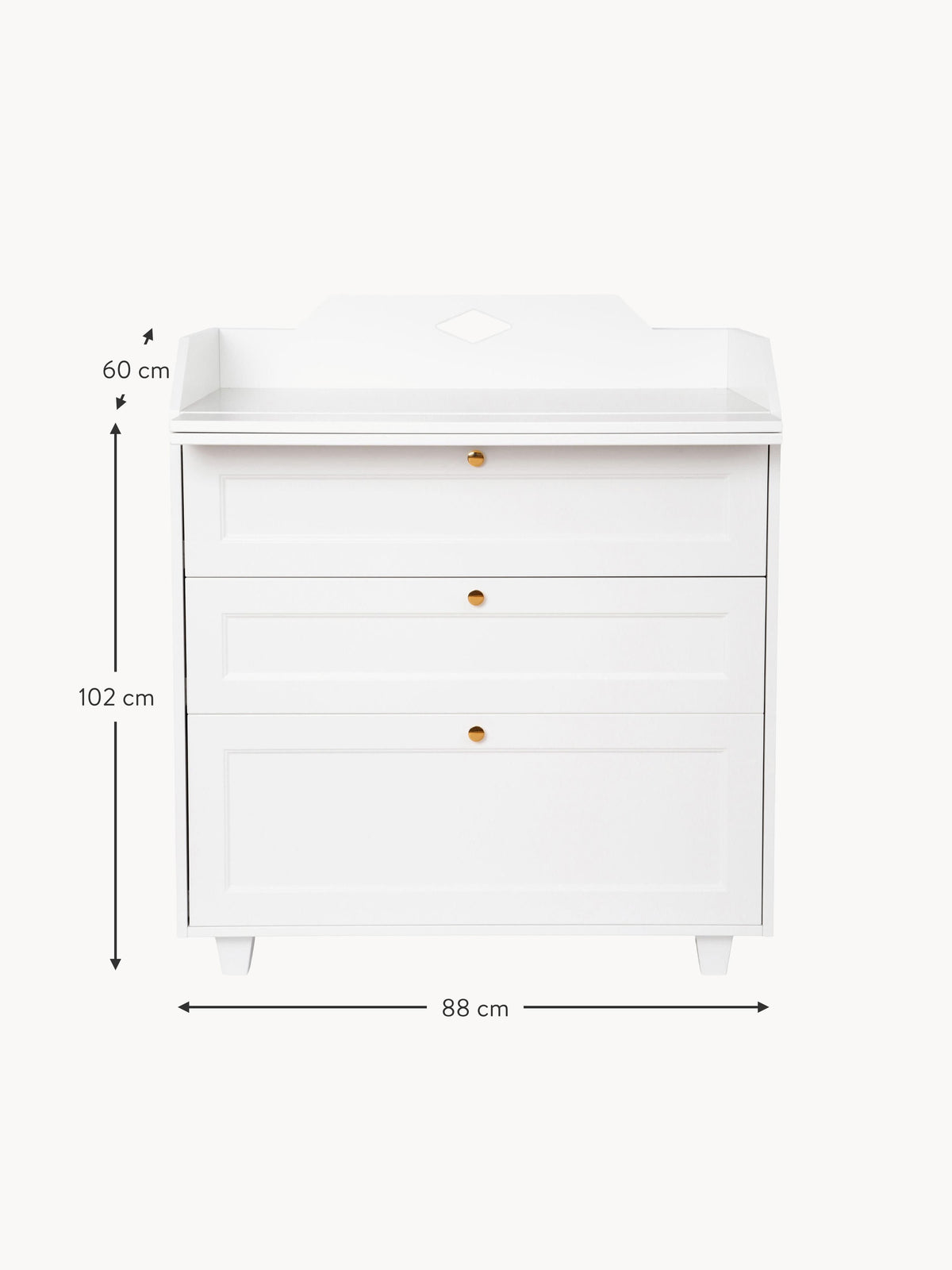 Luca Handmade Wooden Changing Table