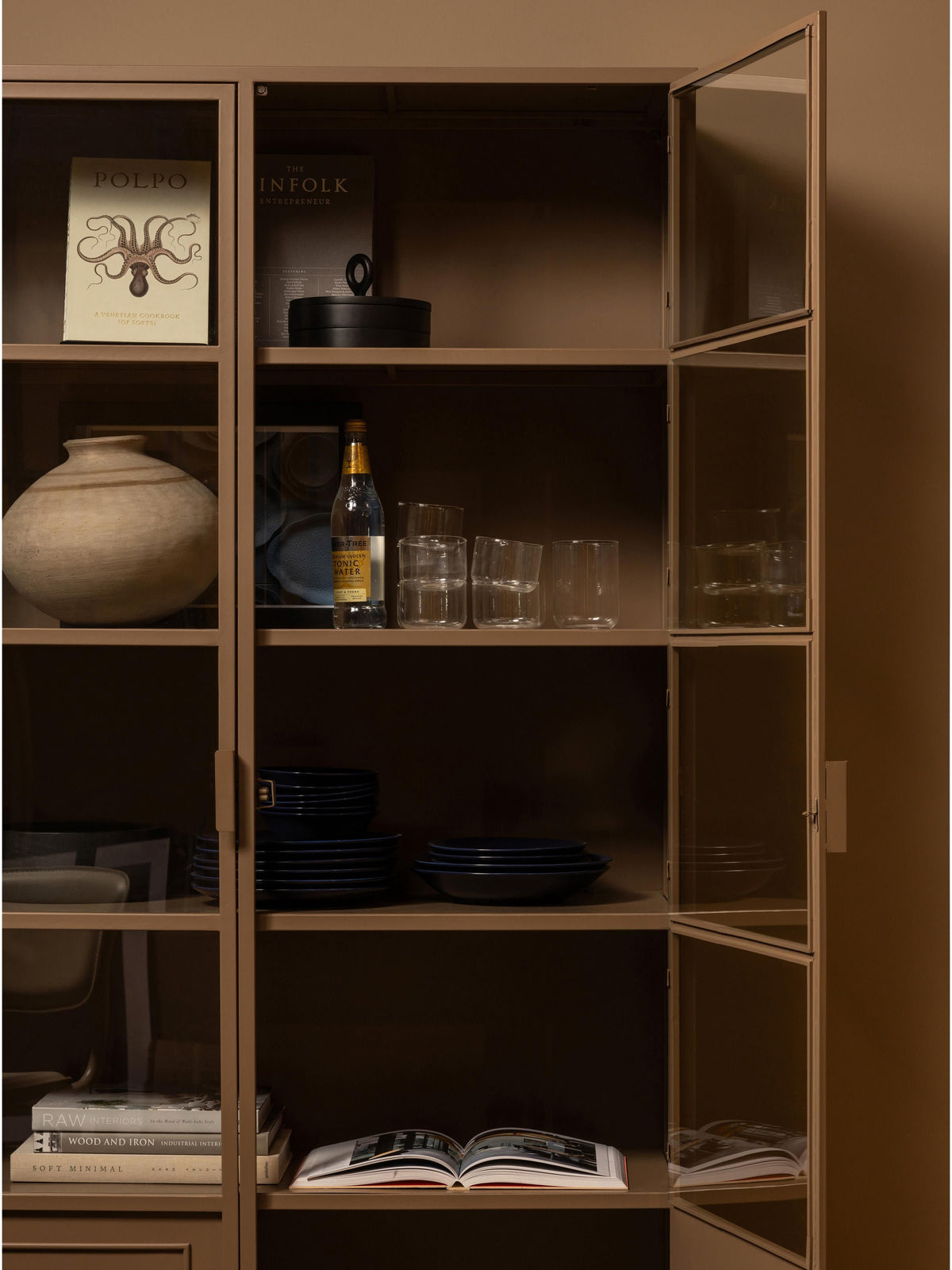 Ronja Metal Display Cabinet