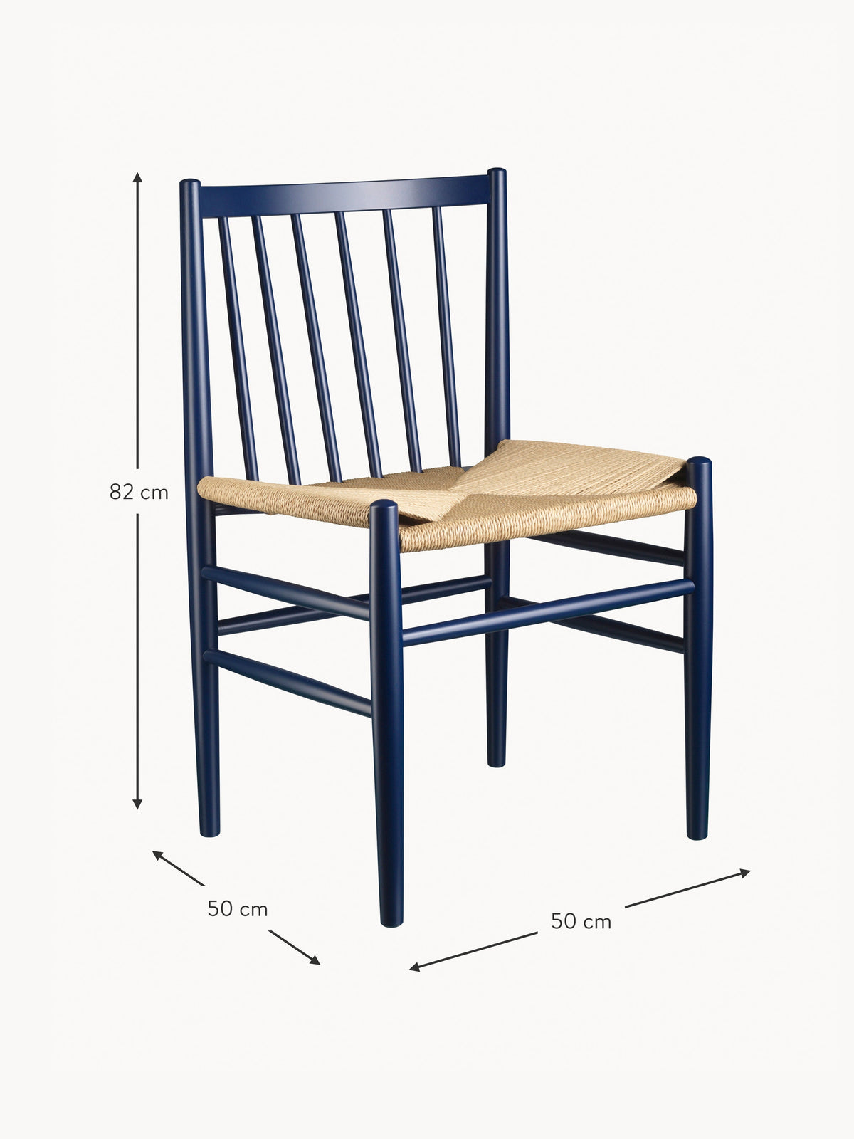J80 Handwoven Beech Wood Dining Chair