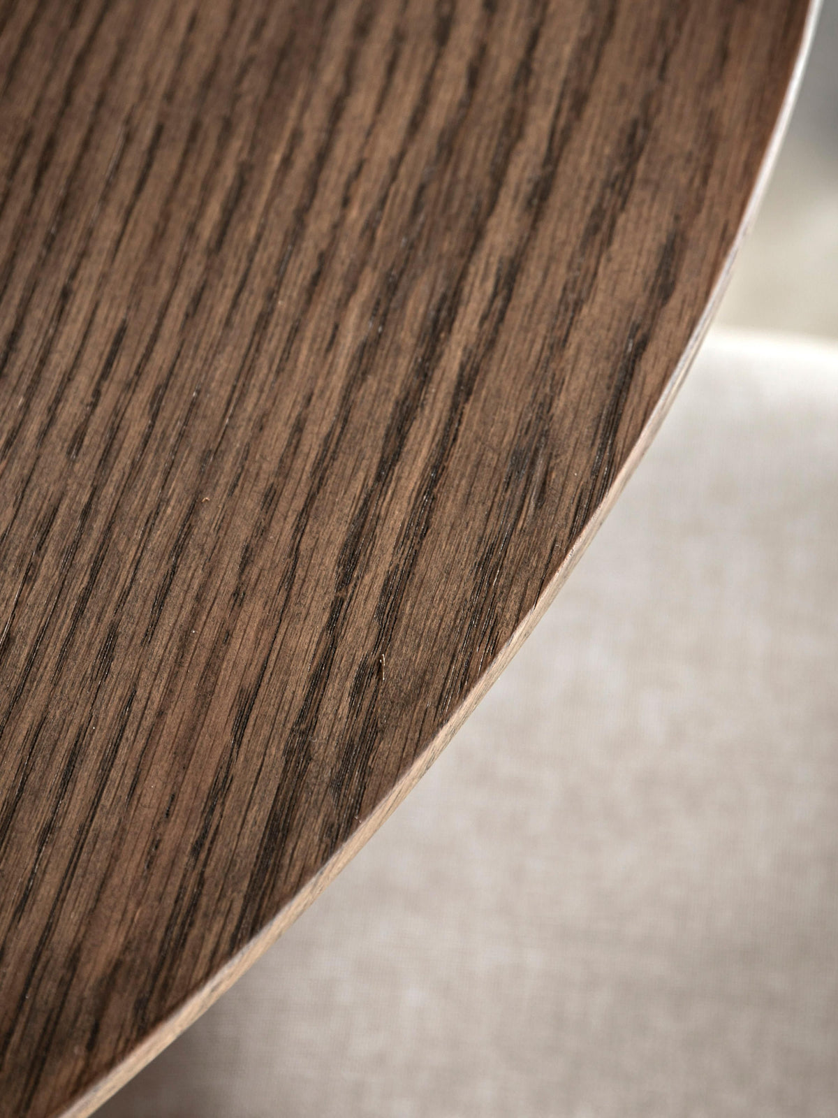 Hatfield Round Oak Wood Dining Table, Ø 110 cm