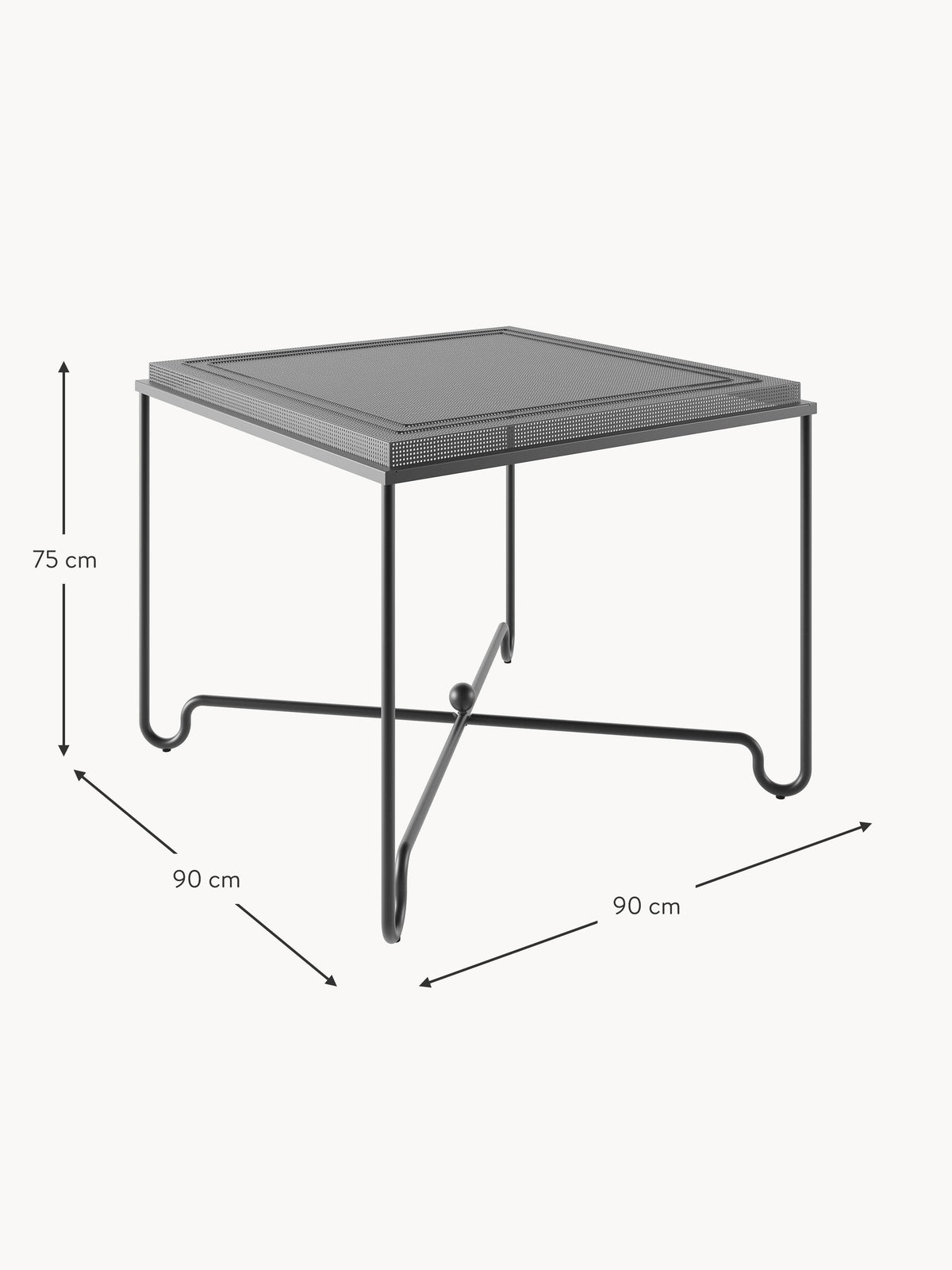 Tropique Garden Table, 90 x 90 cm