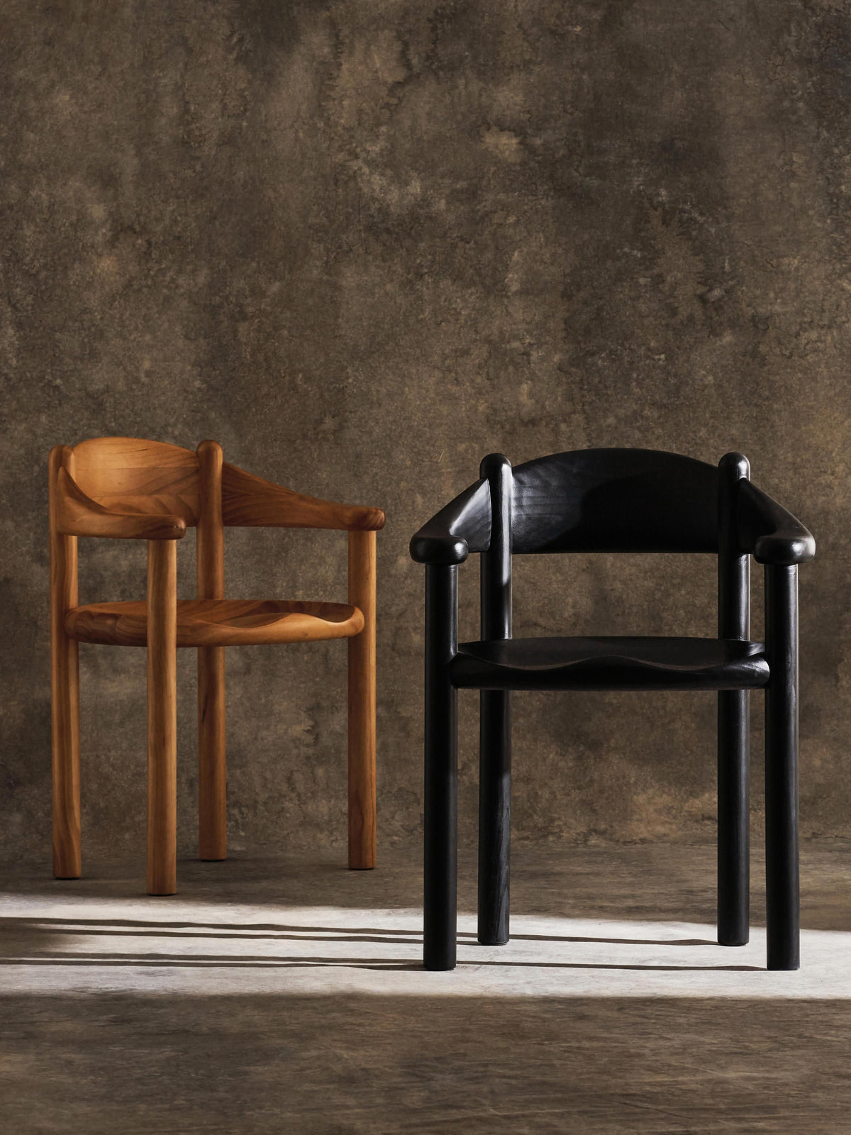 Daumiller Pine Wood Dining Chair with Armrests