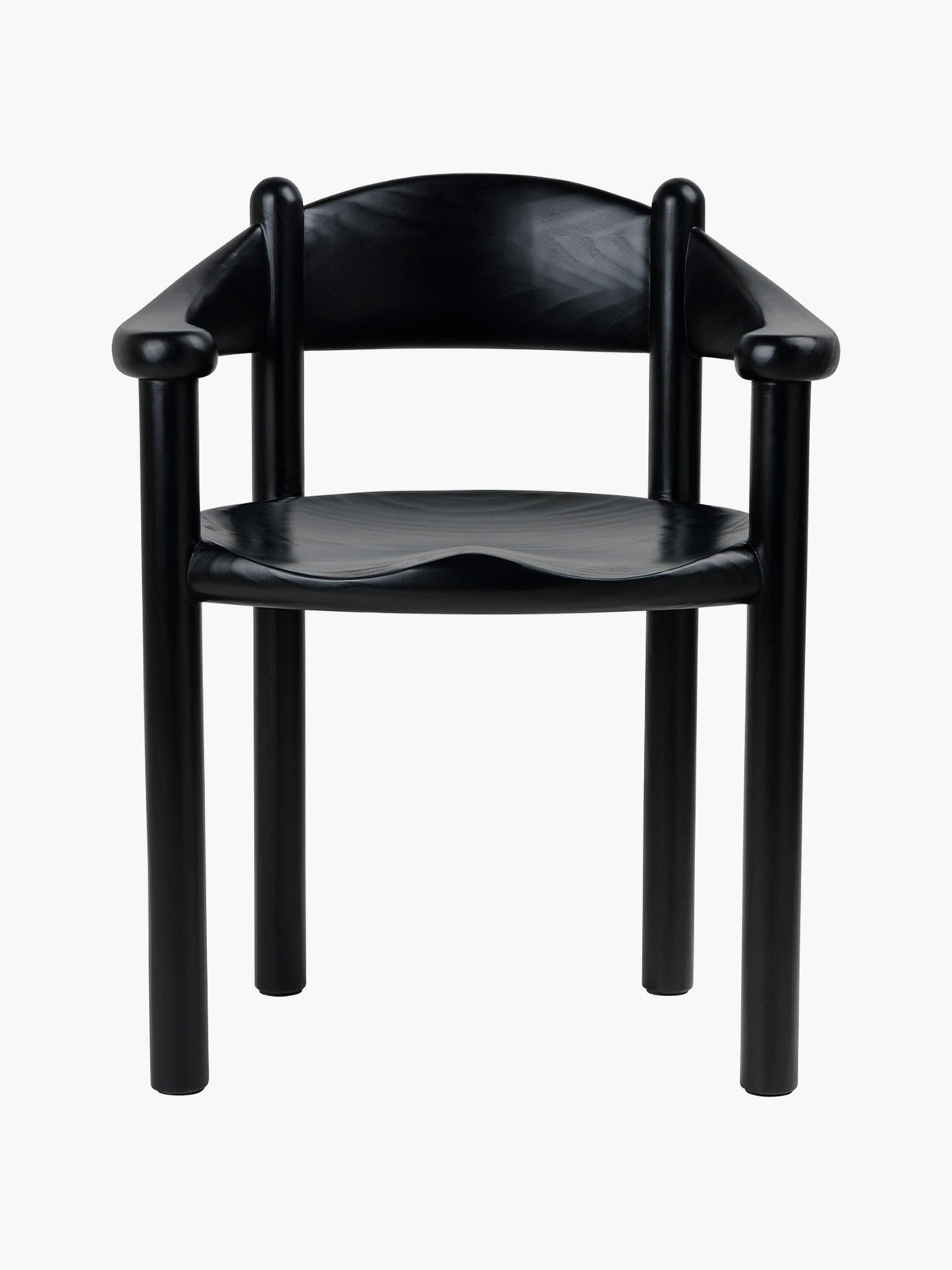 Daumiller Pine Wood Dining Chair with Armrests