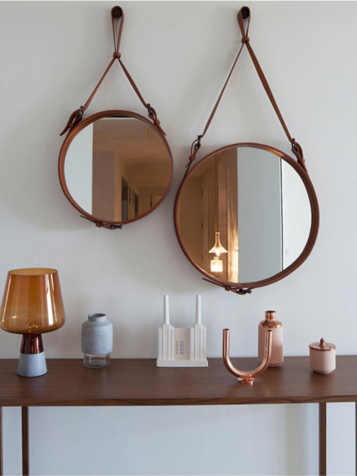 Adnet Round Wall Mirror, Various Sizes