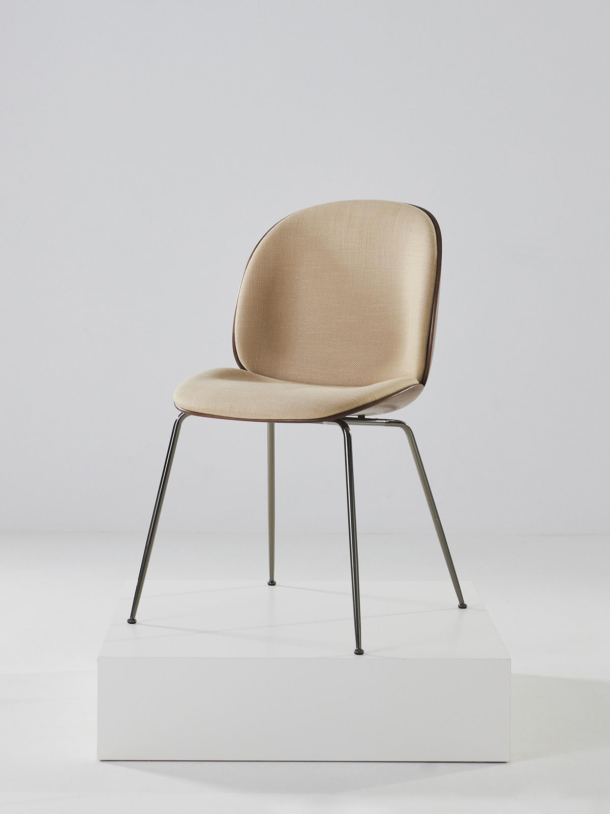 Beetle Upholstered Chair with Seat Shell