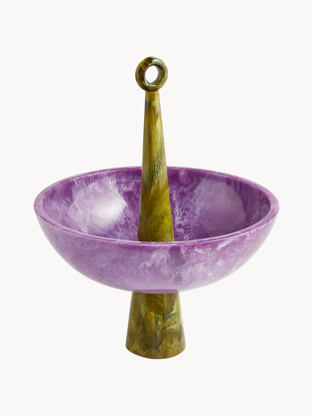 Como Handmade Marble Effect Decorative Bowl