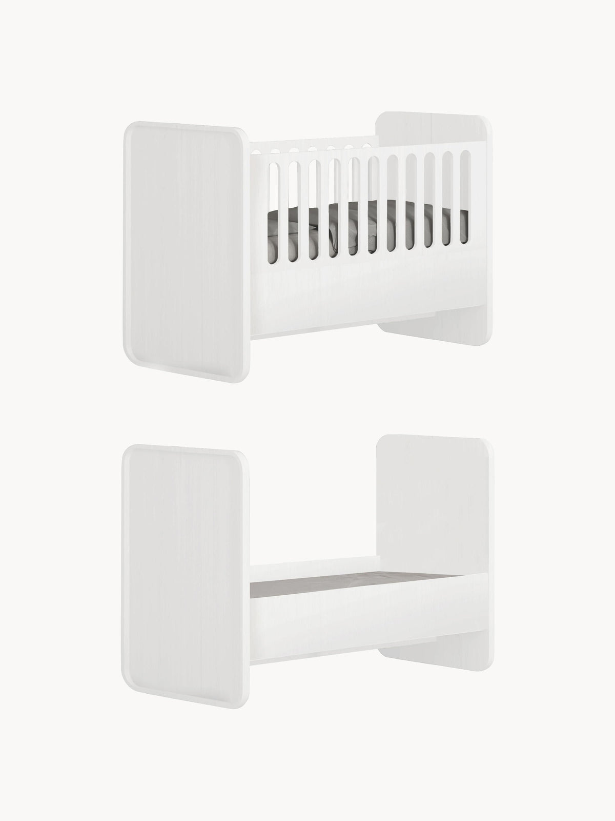 Gallery image 1 - Baby Bed with Extension to Kids Bed, 70 x 120/160 cm