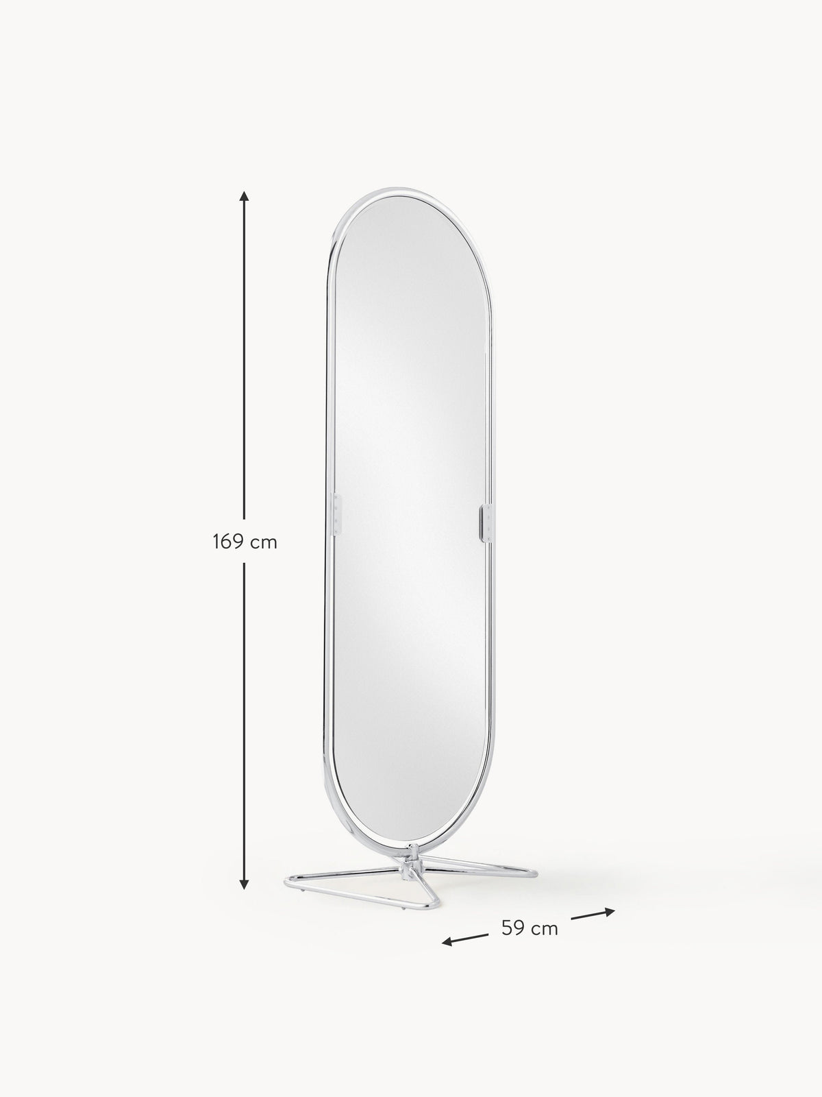Oval Full-Length Standing Mirror System 1-2-3