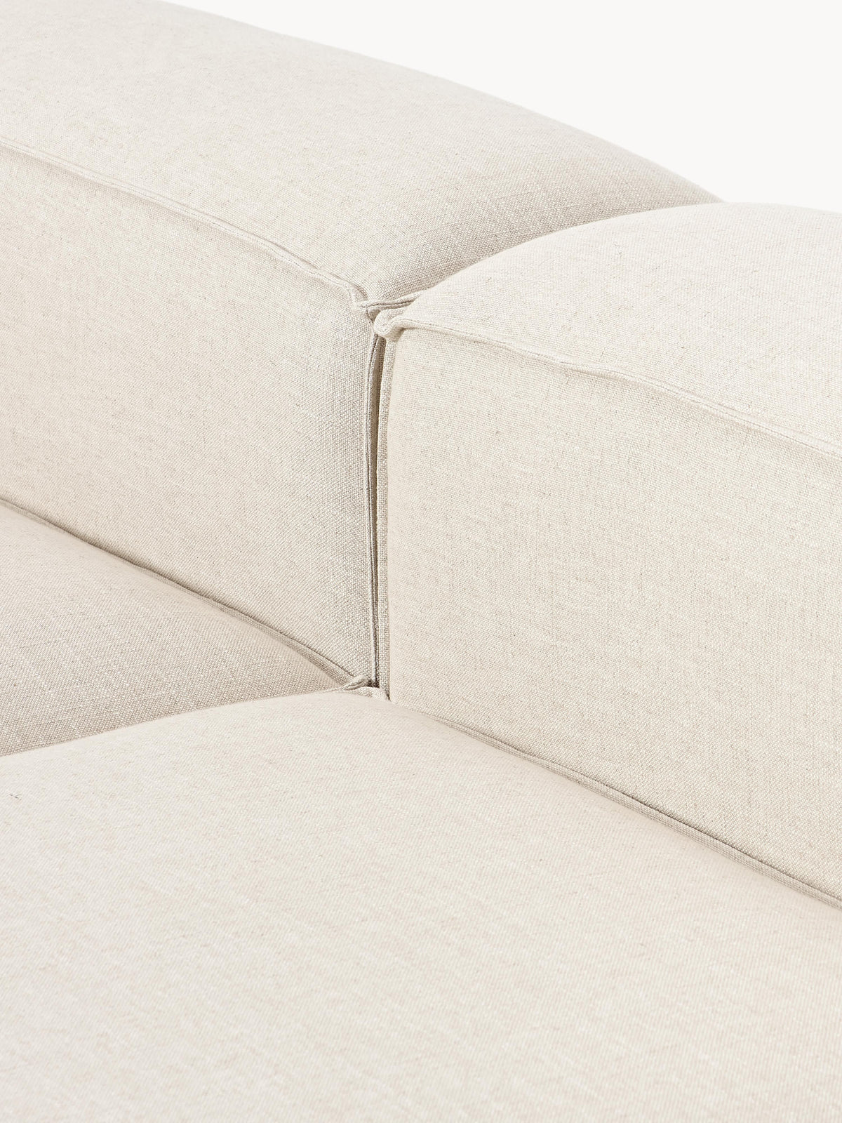 Lennon XL Linen Blend Modular Ottoman
