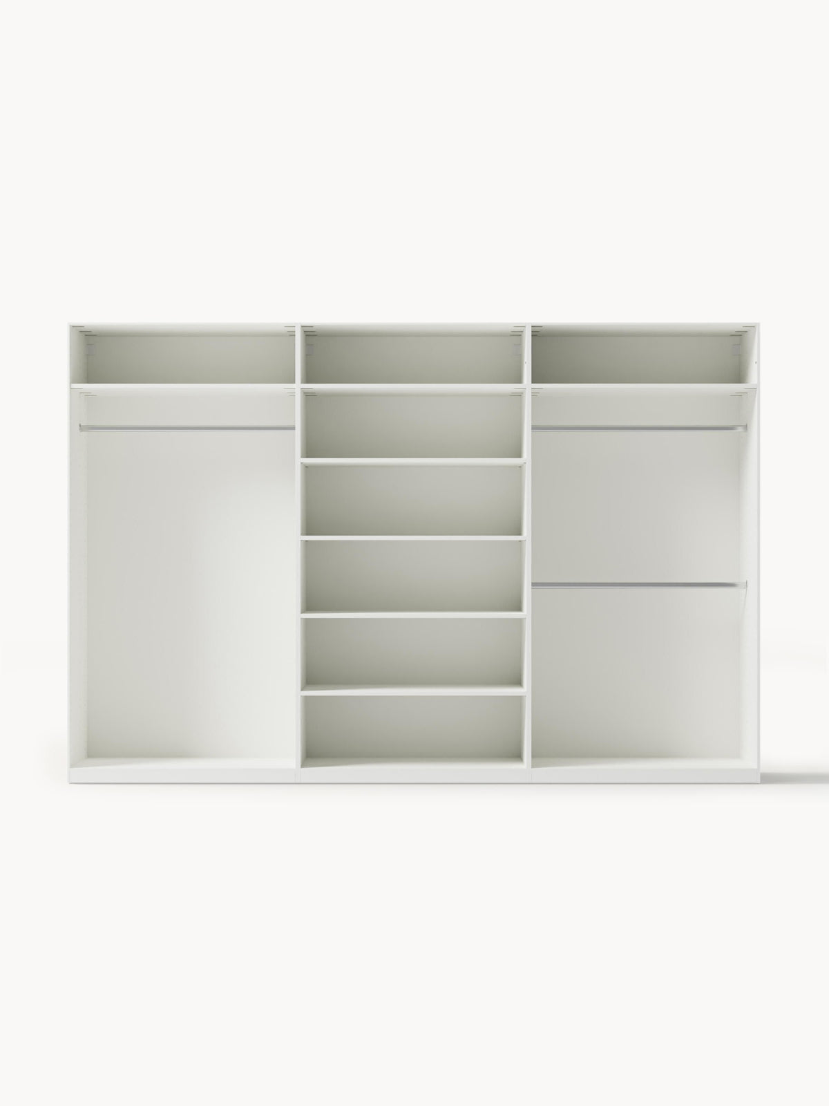 Jeanne Modular Hinged Door Wardrobe, 300 cm Wide, in various sizes