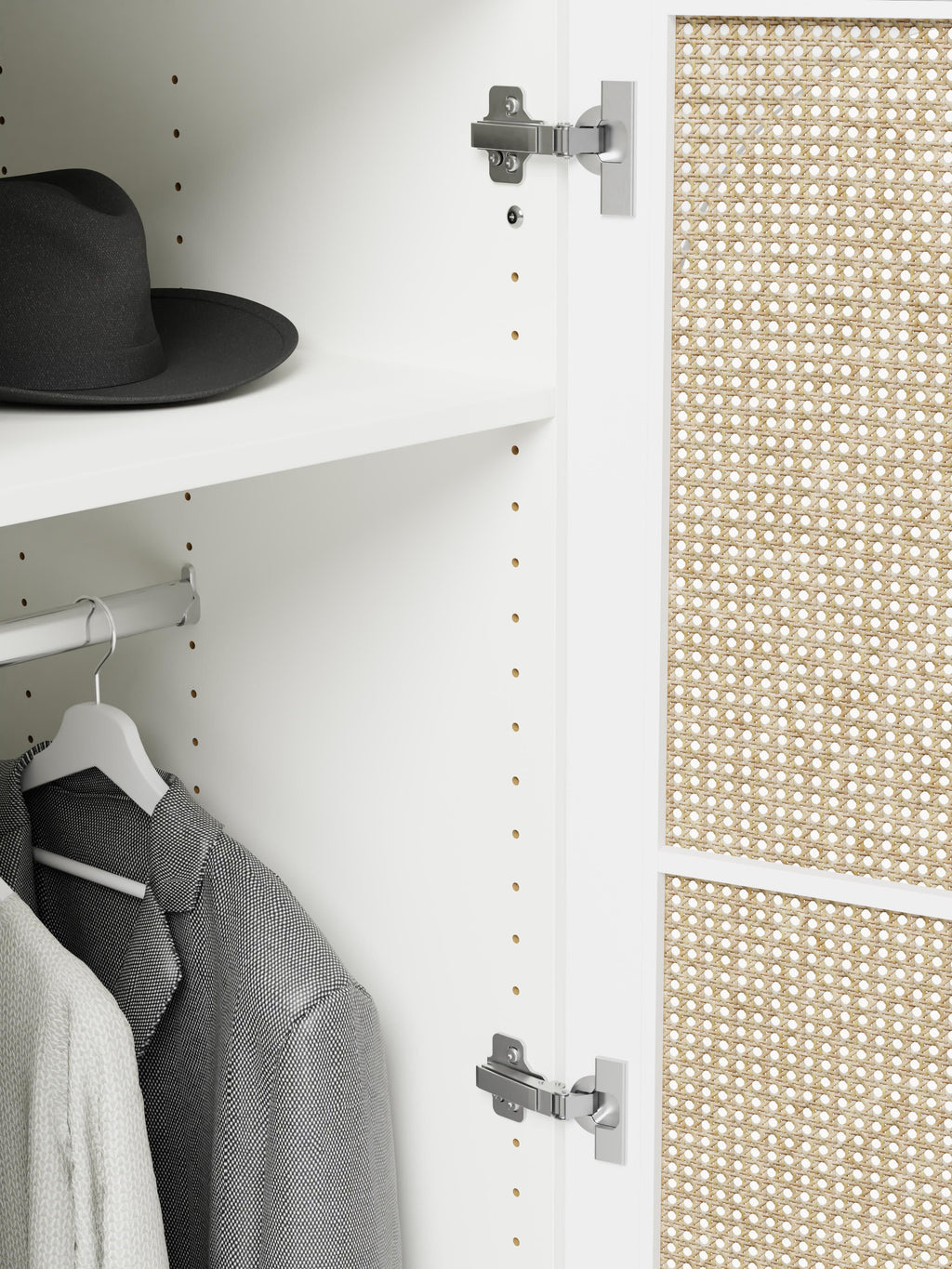 Jeanne Modular Hinged Door Wardrobe, 300 cm Wide, in various sizes