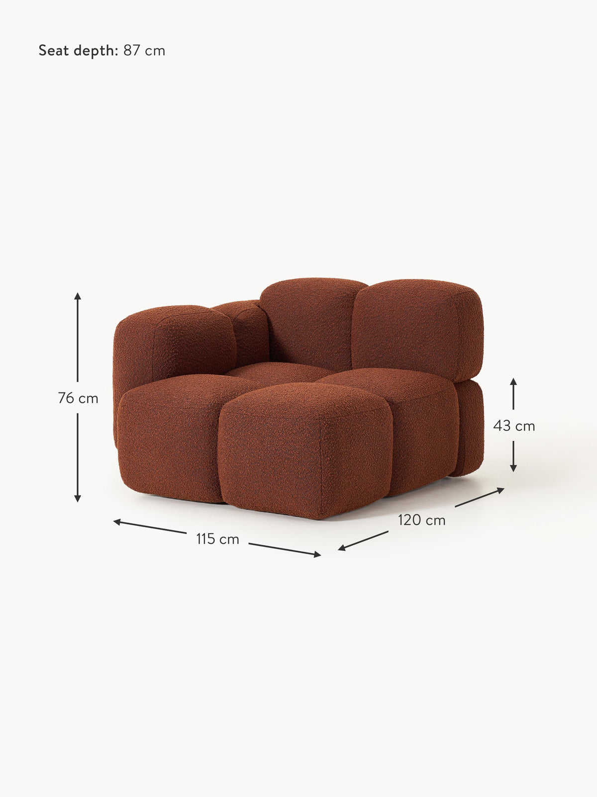 Tayla Bouclé Corner Module