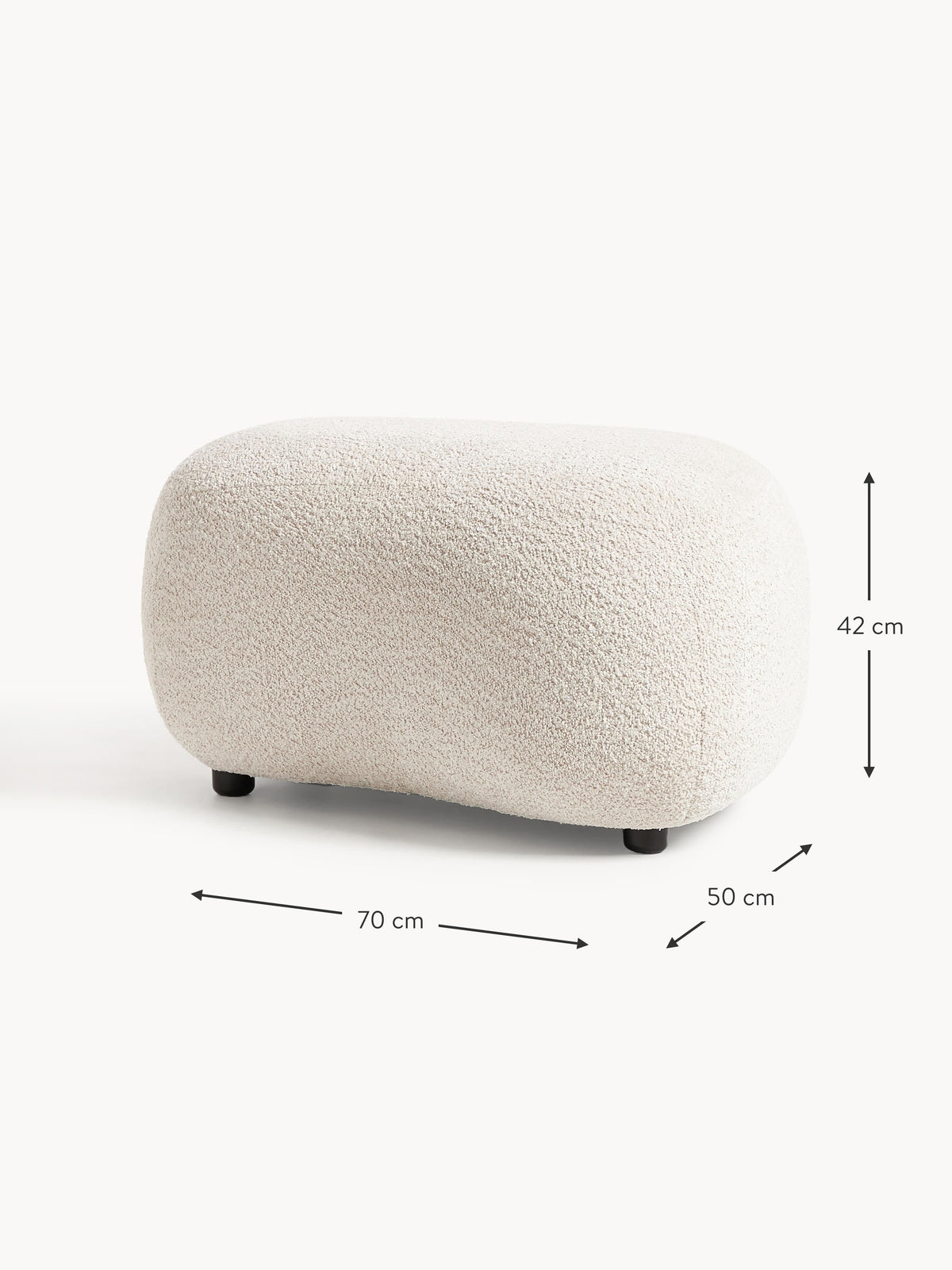 Alba Teddy-Bouclé Ottoman