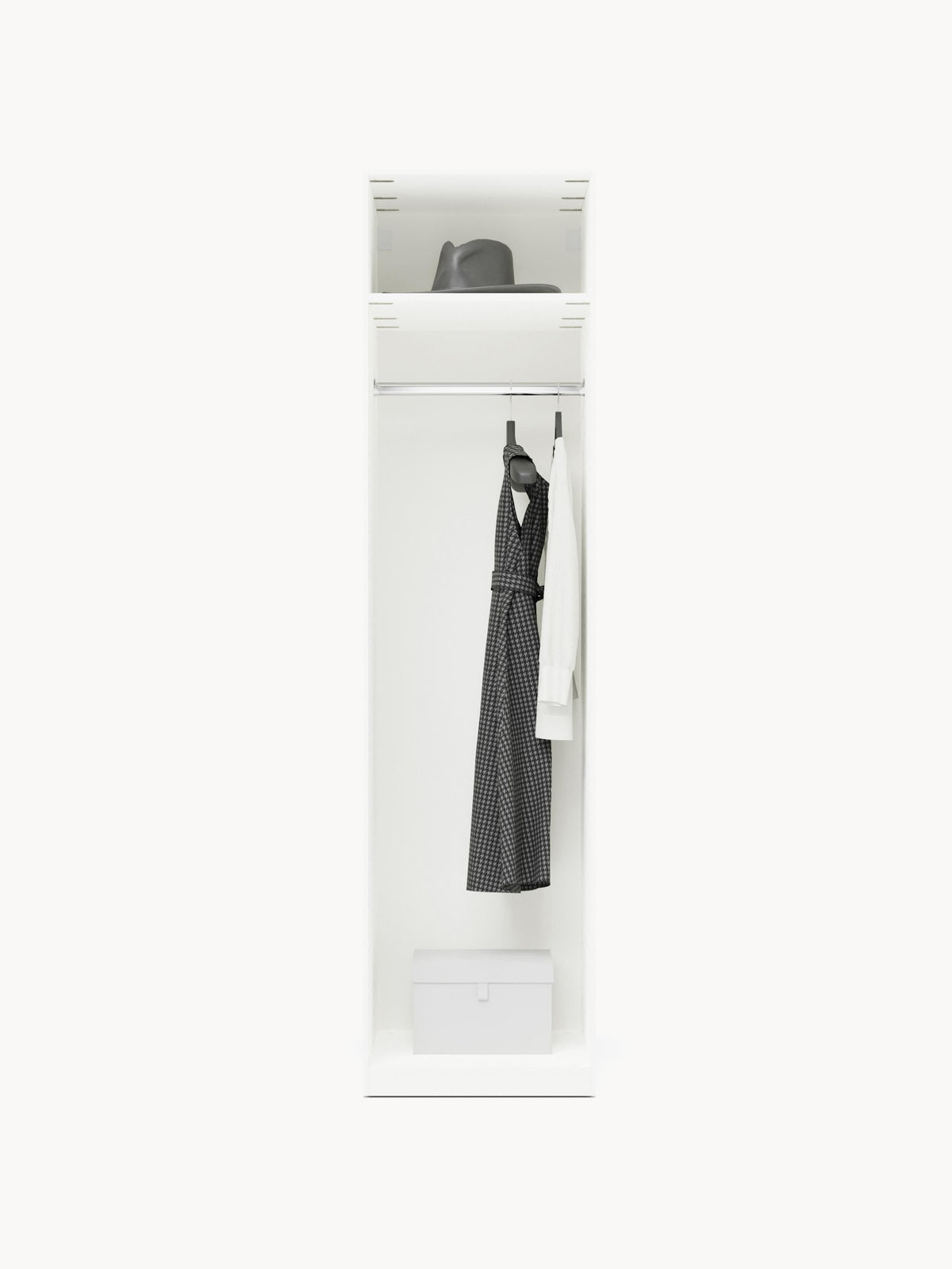 Simone Modular Revolving Door Wardrobe, 50 cm Wide, in various sizes