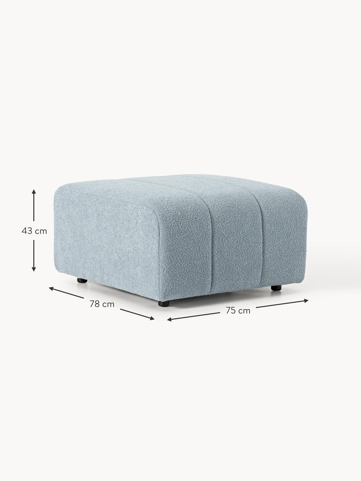 Lena Bouclé Ottoman
