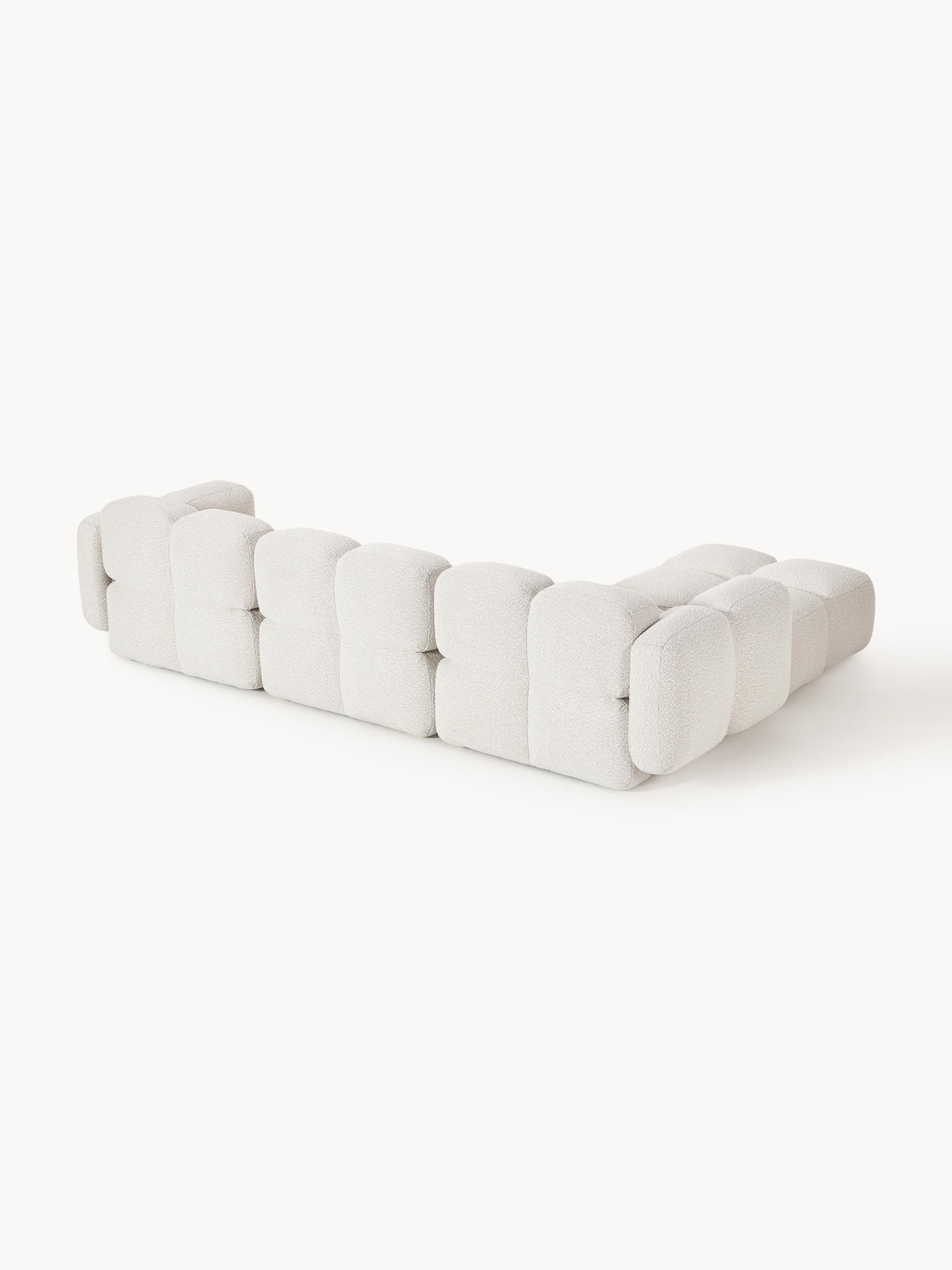 Tayla Bouclé Modular Sofa (4-seater) with Ottoman (left/right)