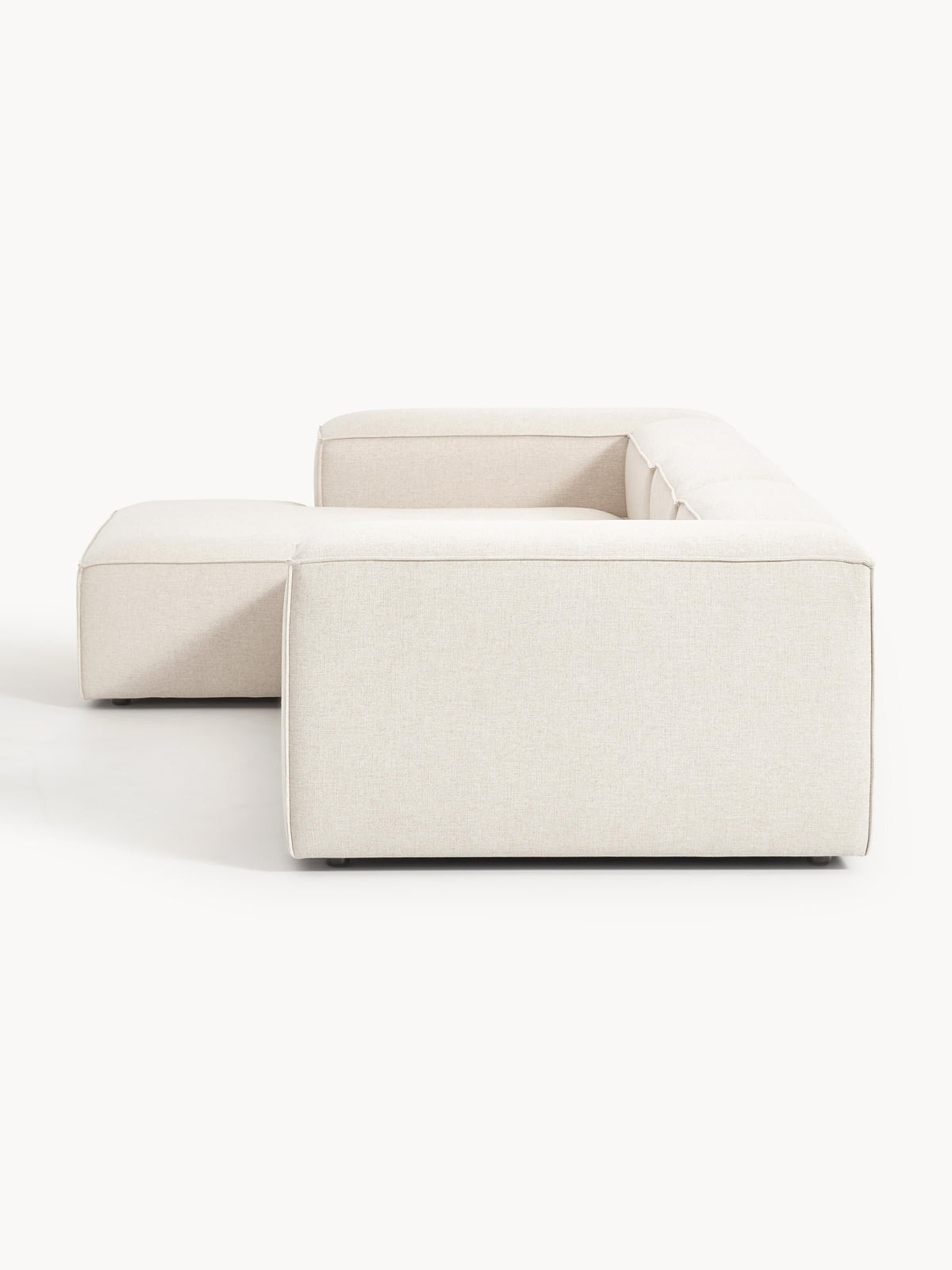 Lennon Linen Blend Modular Corner Sofa (4-seater)
