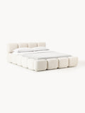Gallery image 1 - Upholstered Bouclé Bed Tayla with Storage Space