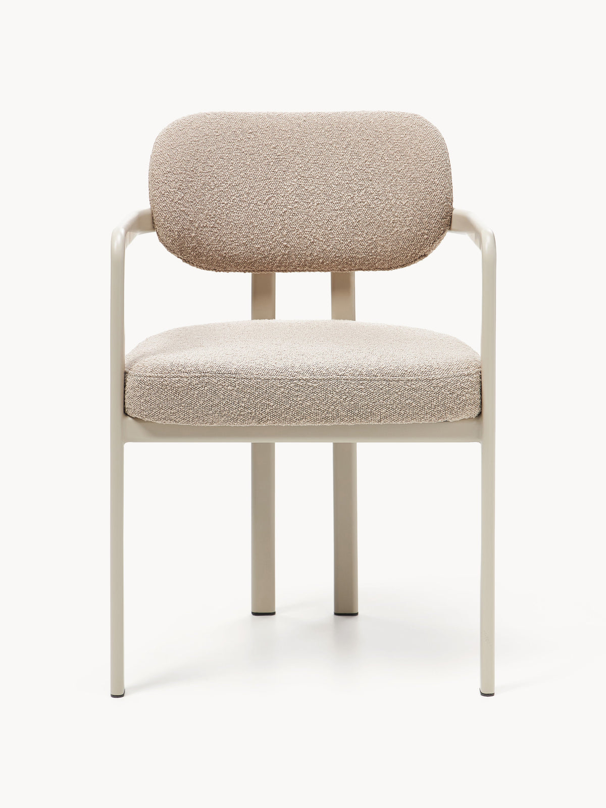 Adrien Upholstered Bouclé Dining Chair with Armrests