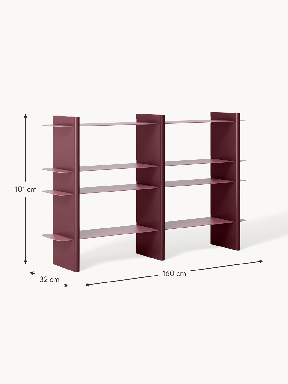 Rami Shelving Unit with Metal Elements