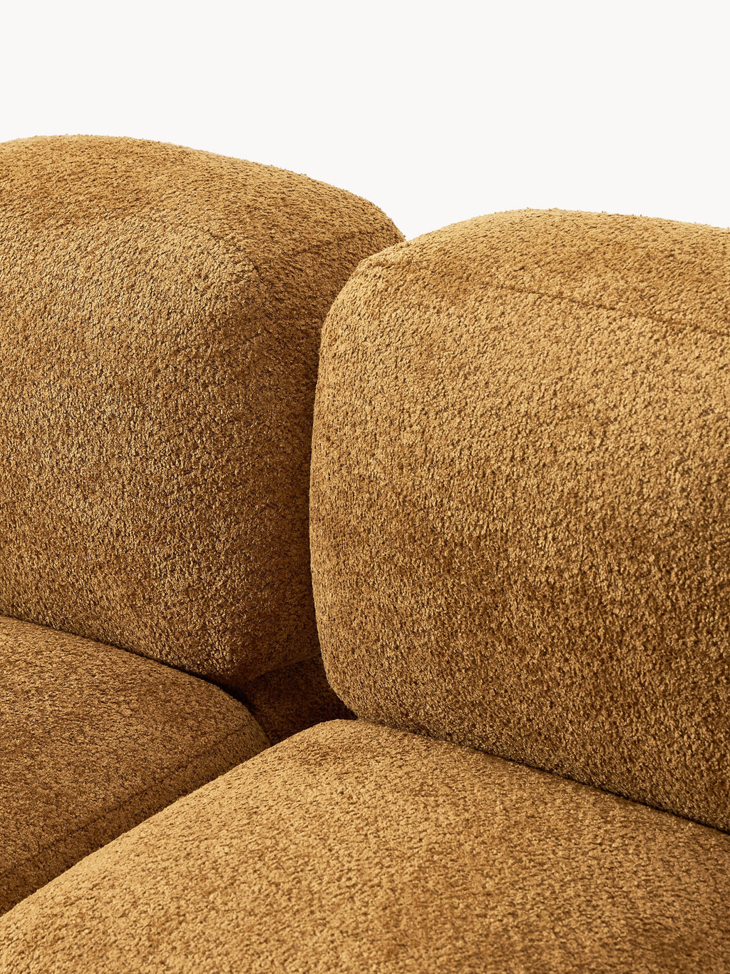 Tayla Modular Teddy-Bouclé Sofa (4-seater) with Ottoman (left/right)